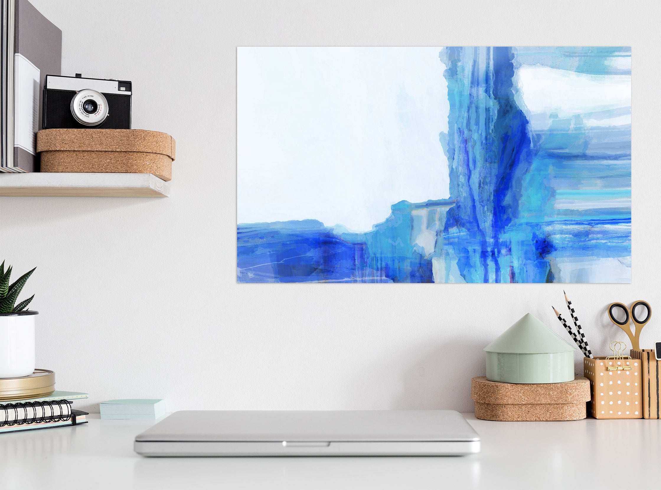 3D Blue Graffiti 023 Michael Tienhaara Wall Sticker