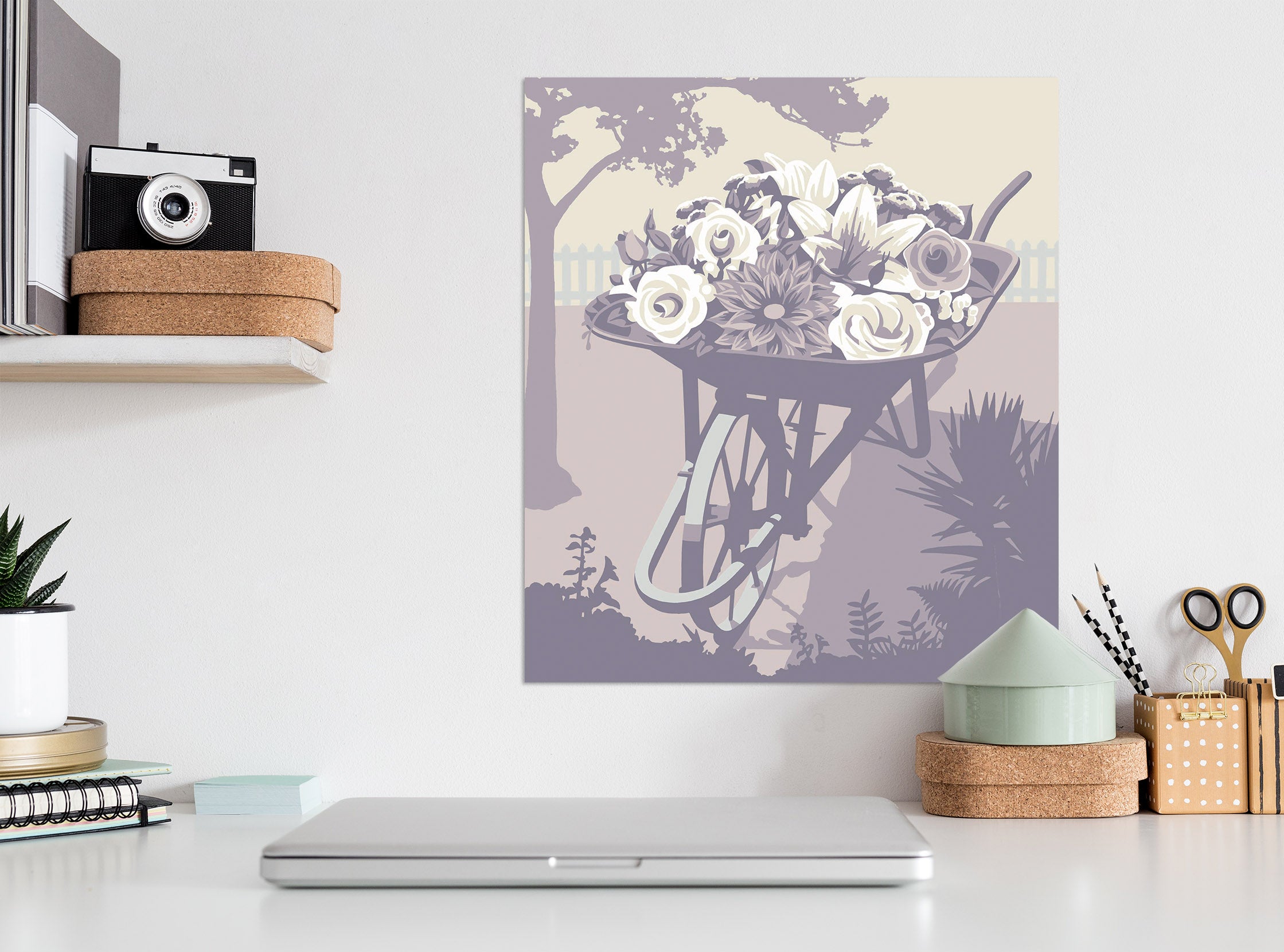 3D Sketch Flower 002 Steve Read Wall Sticker