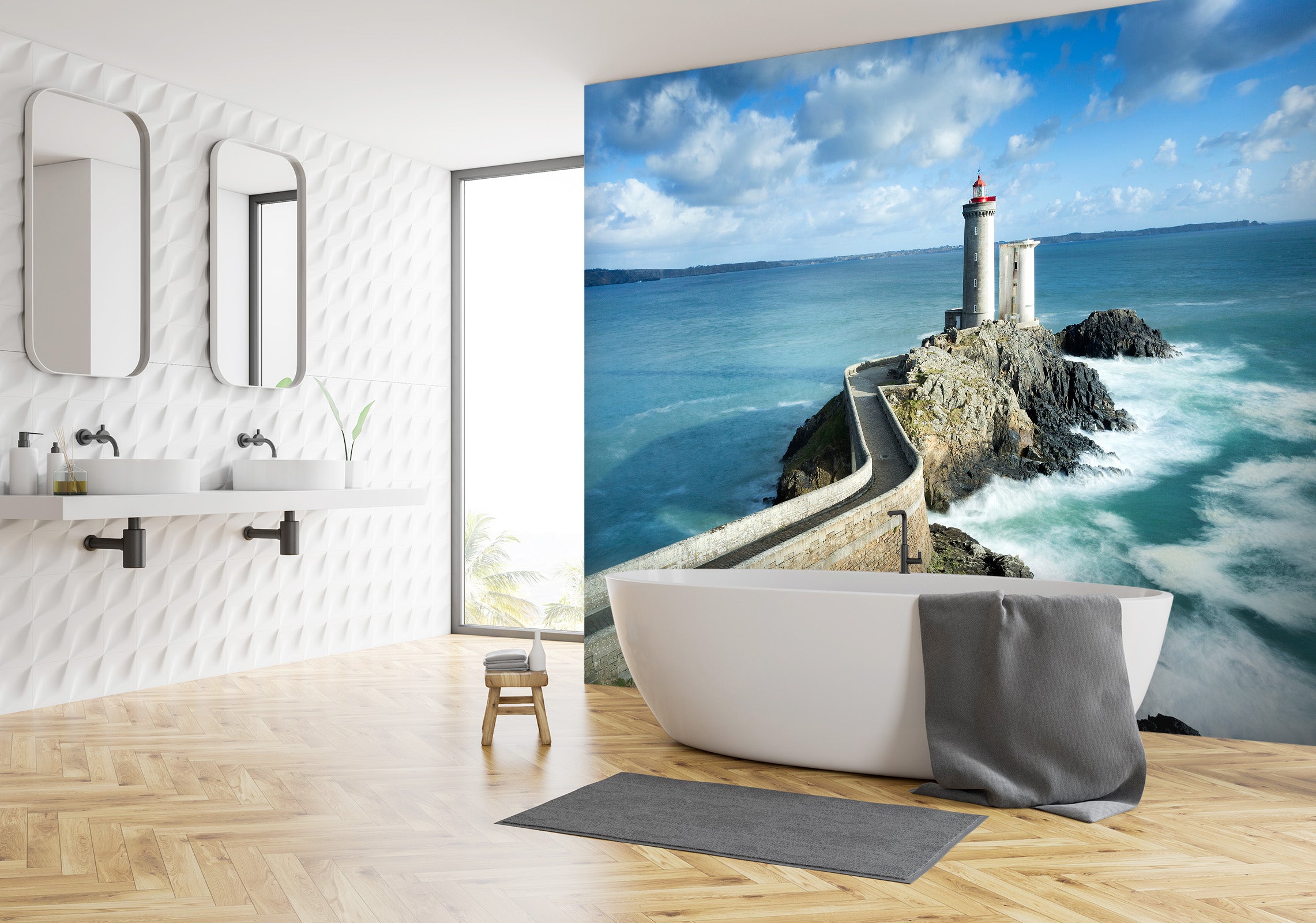 3D Sea Lighthouse 61 Wall Murals