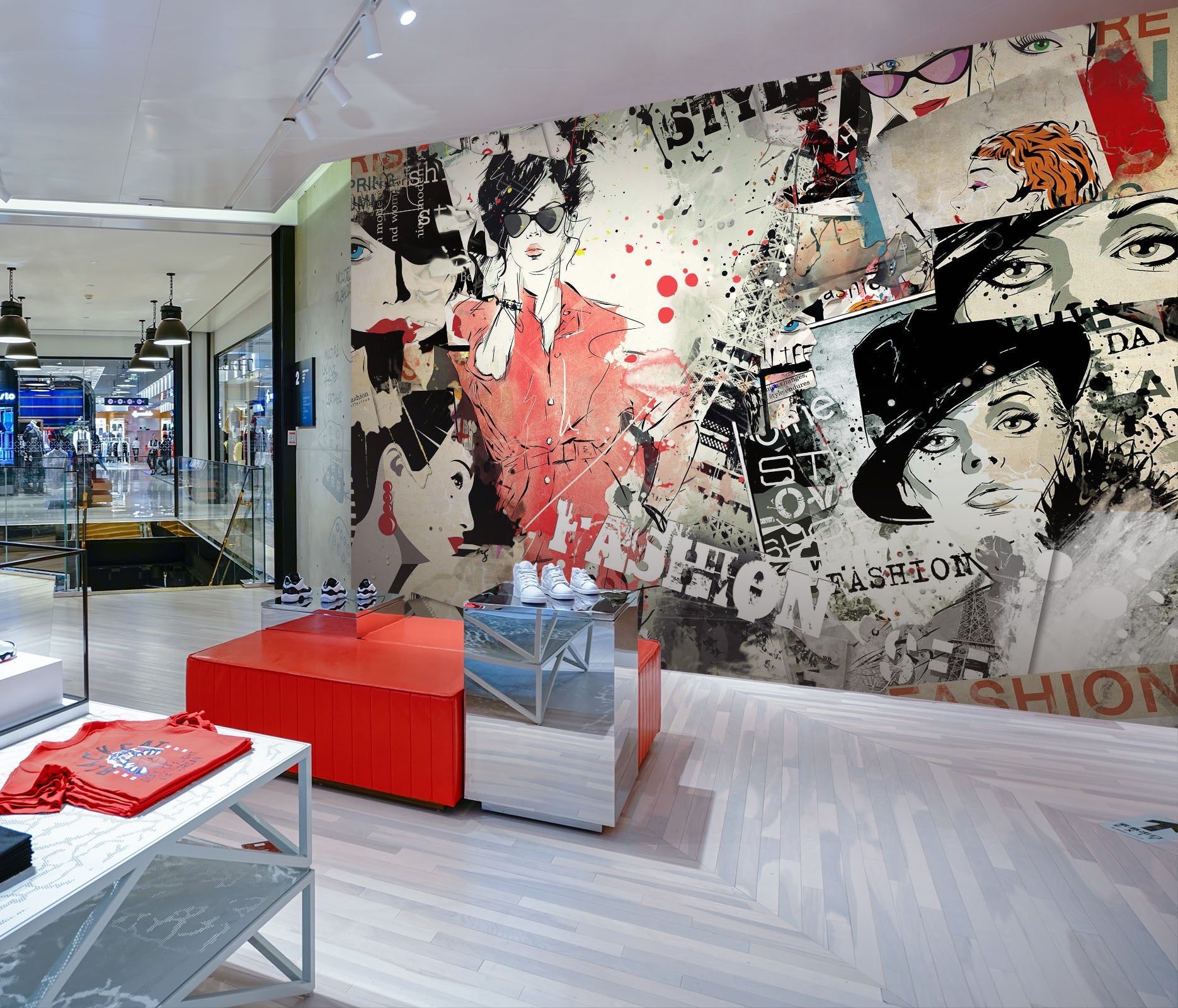 3D Woman Sunglasses Hat 137 Wall Murals Wallpaper AJ Wallpaper 2 