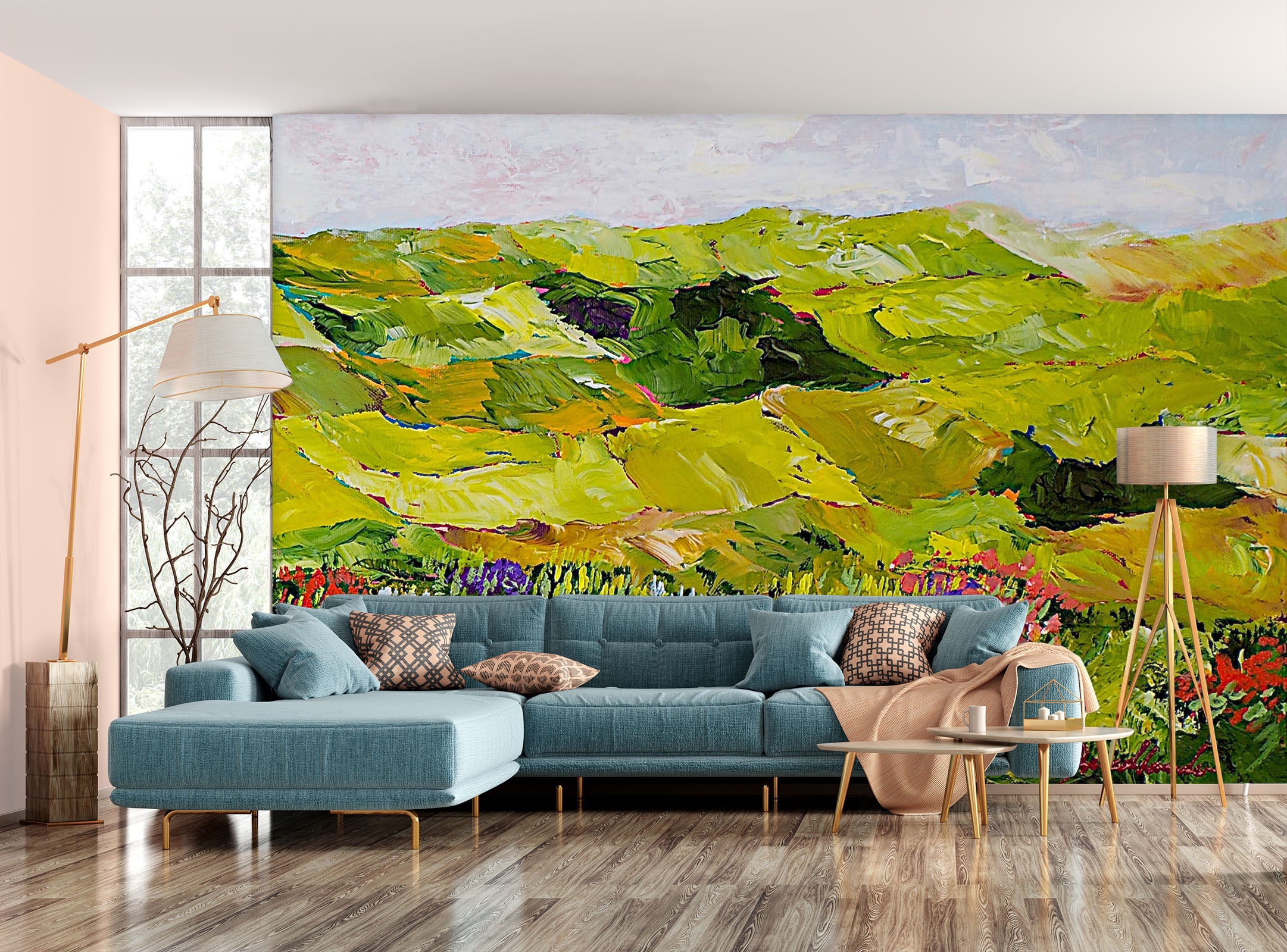 3D Green Hills 173 Allan P. Friedlander Wall Mural Wall Murals