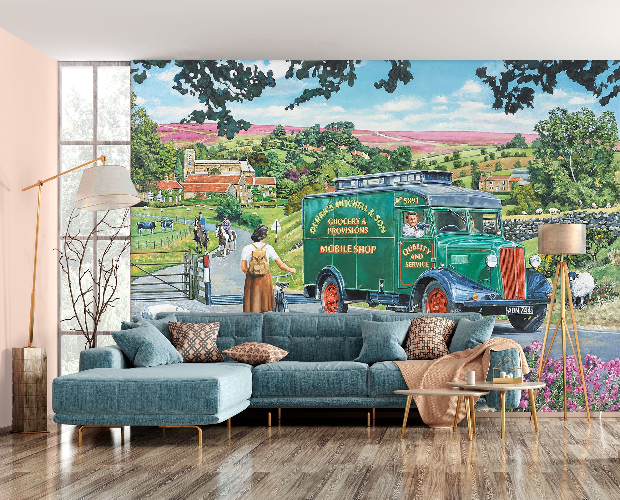 3D Over Hill And Dale 1042 Trevor Mitchell Wall Mural Wall Murals