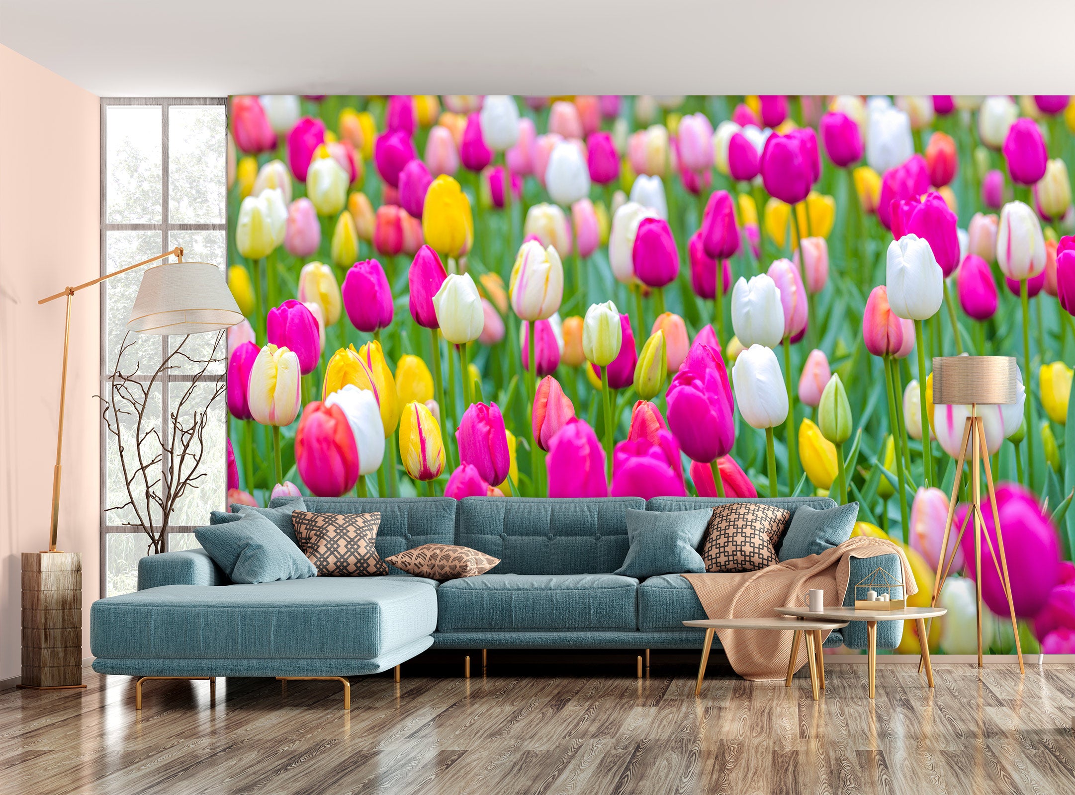 3D Tulip Garden 6225 Assaf Frank Wall Mural Wall Murals