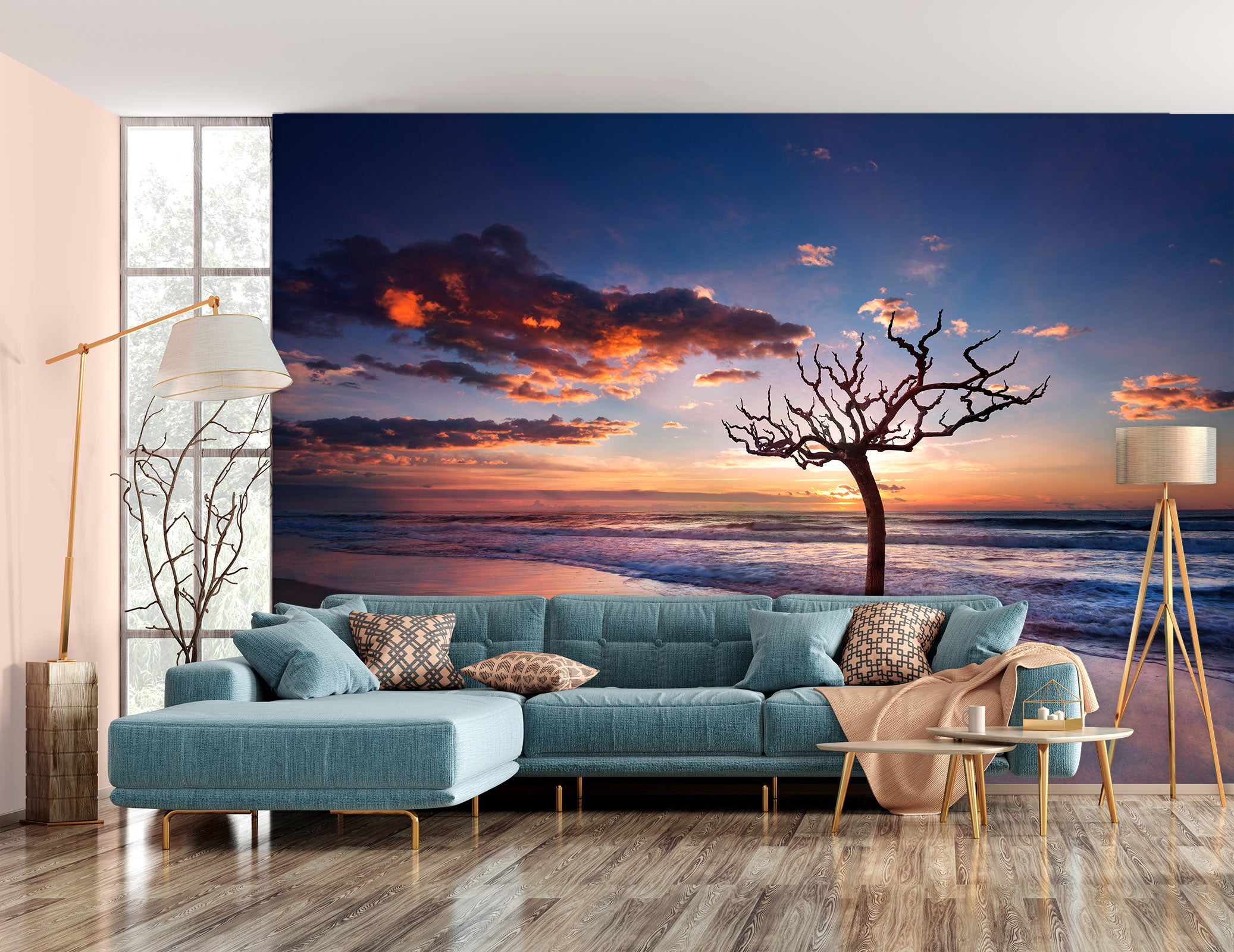 3D Lonely Tree 1446 Marco Carmassi Wall Mural Wall Murals