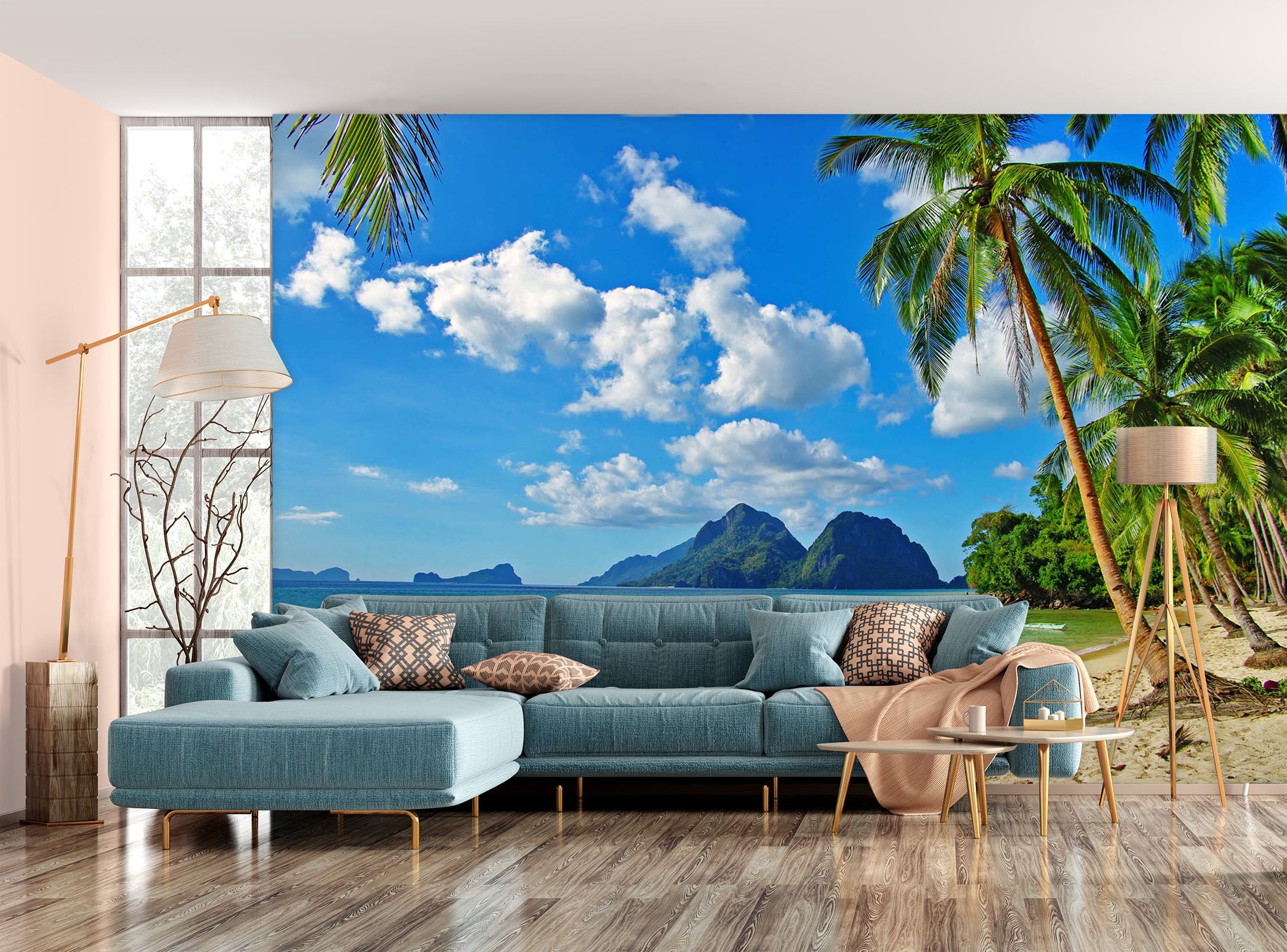 3D Coconut Palm Tree 1415 Wall Murals