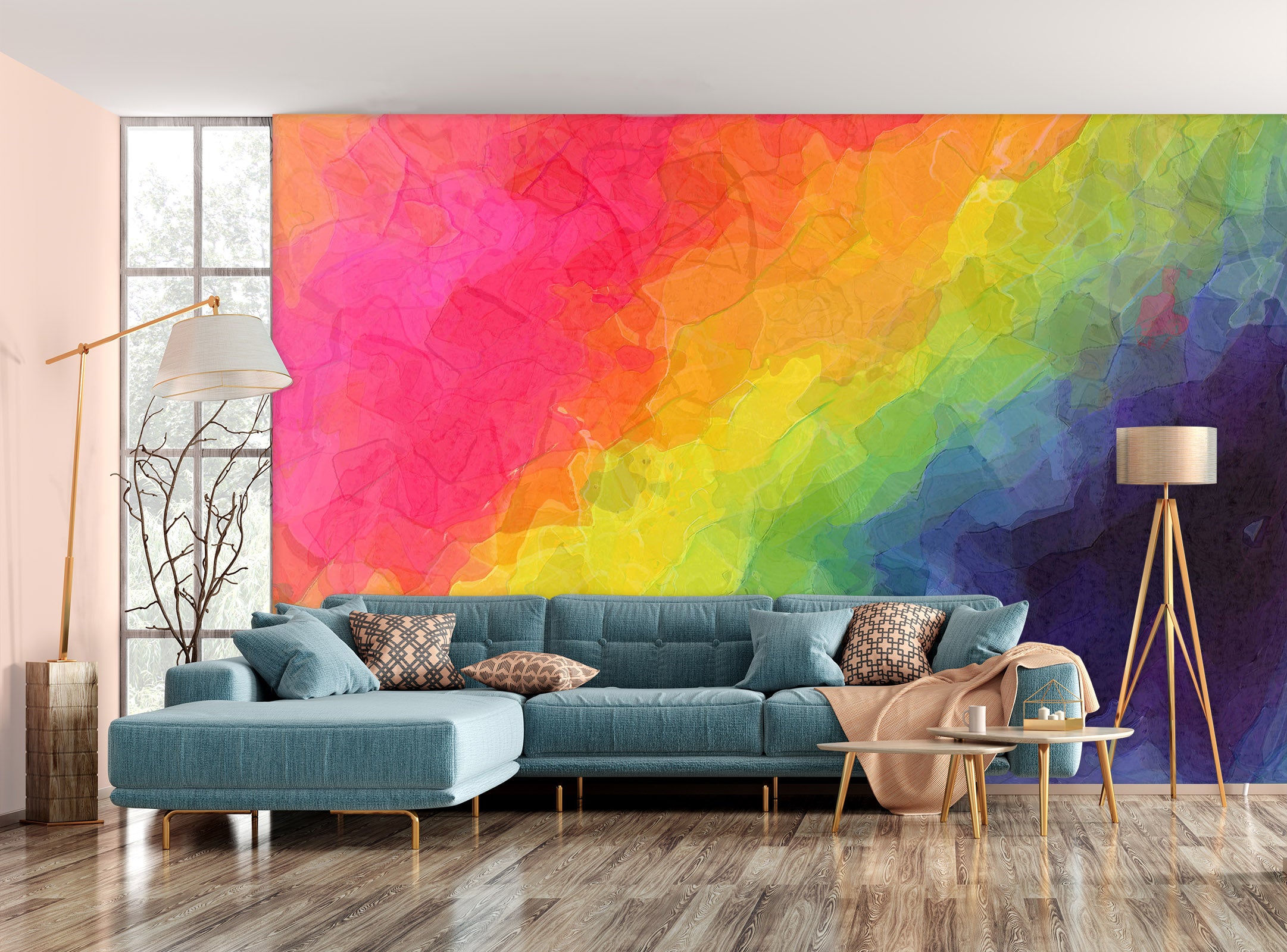3D Bright Colors 1405 Shandra Smith Wall Mural Wall Murals