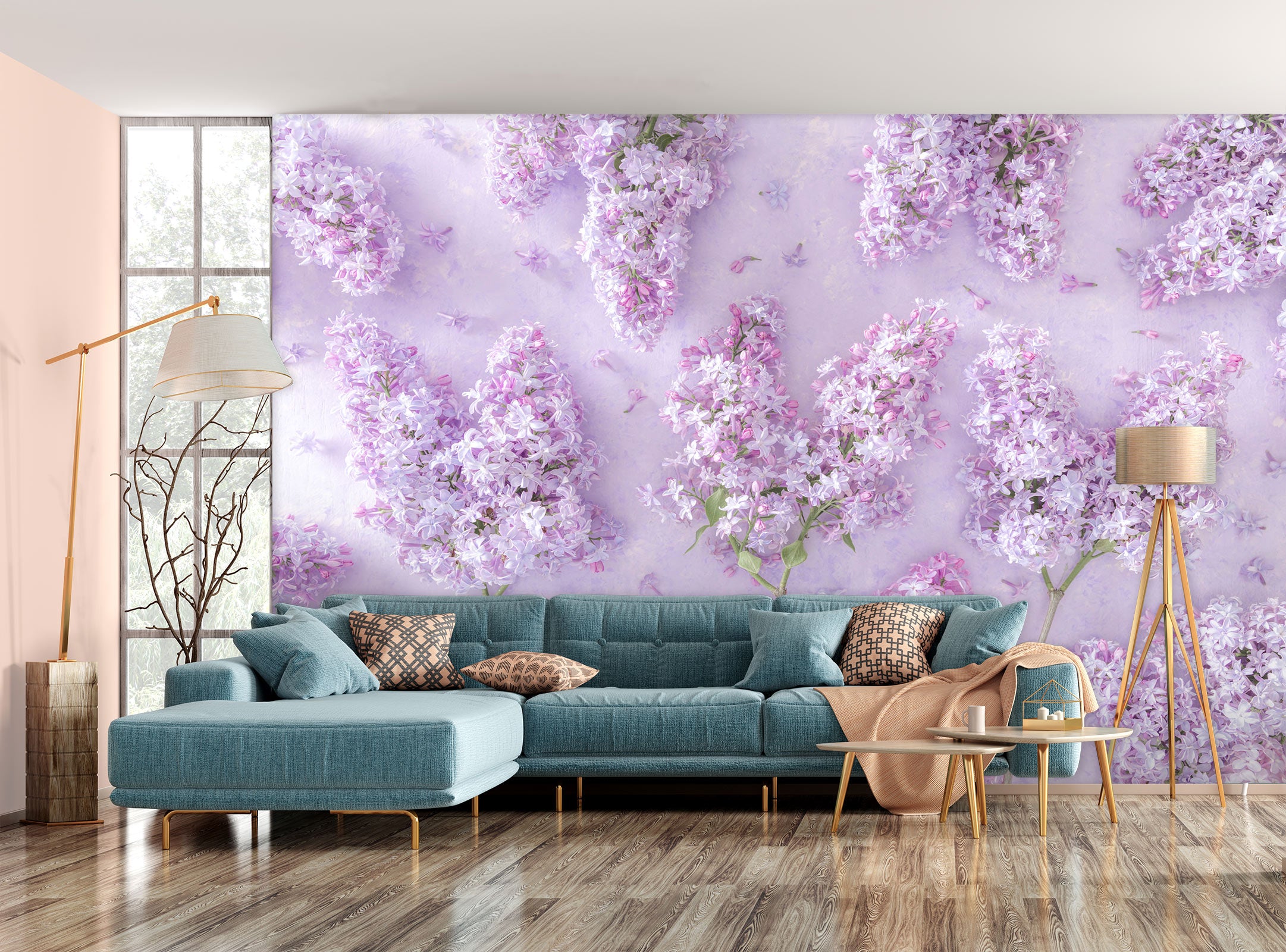 3D Pink Hyacinth 6245 Assaf Frank Wall Mural Wall Murals