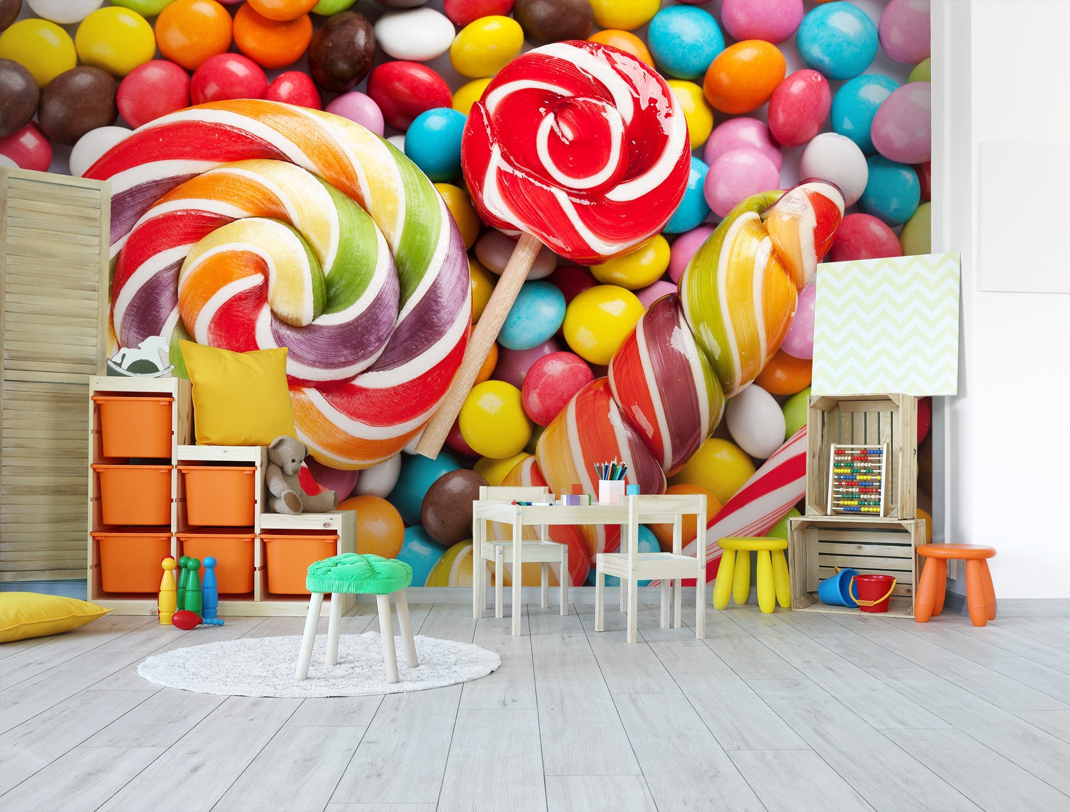 3D Colorful Candy 001 Wall Murals Wallpaper AJ Wallpaper 2 