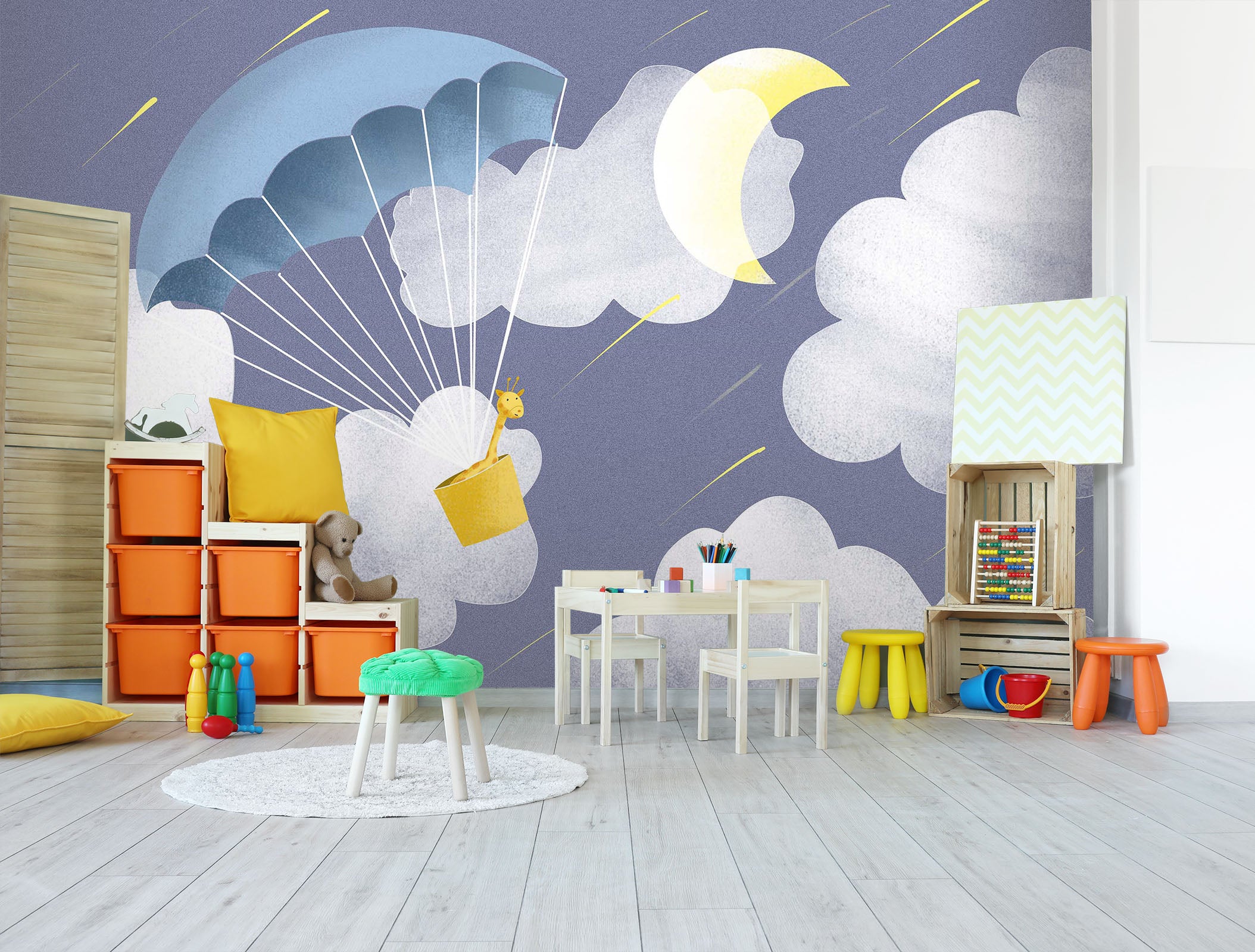 3D Cartoon Moon 272 Wall Murals