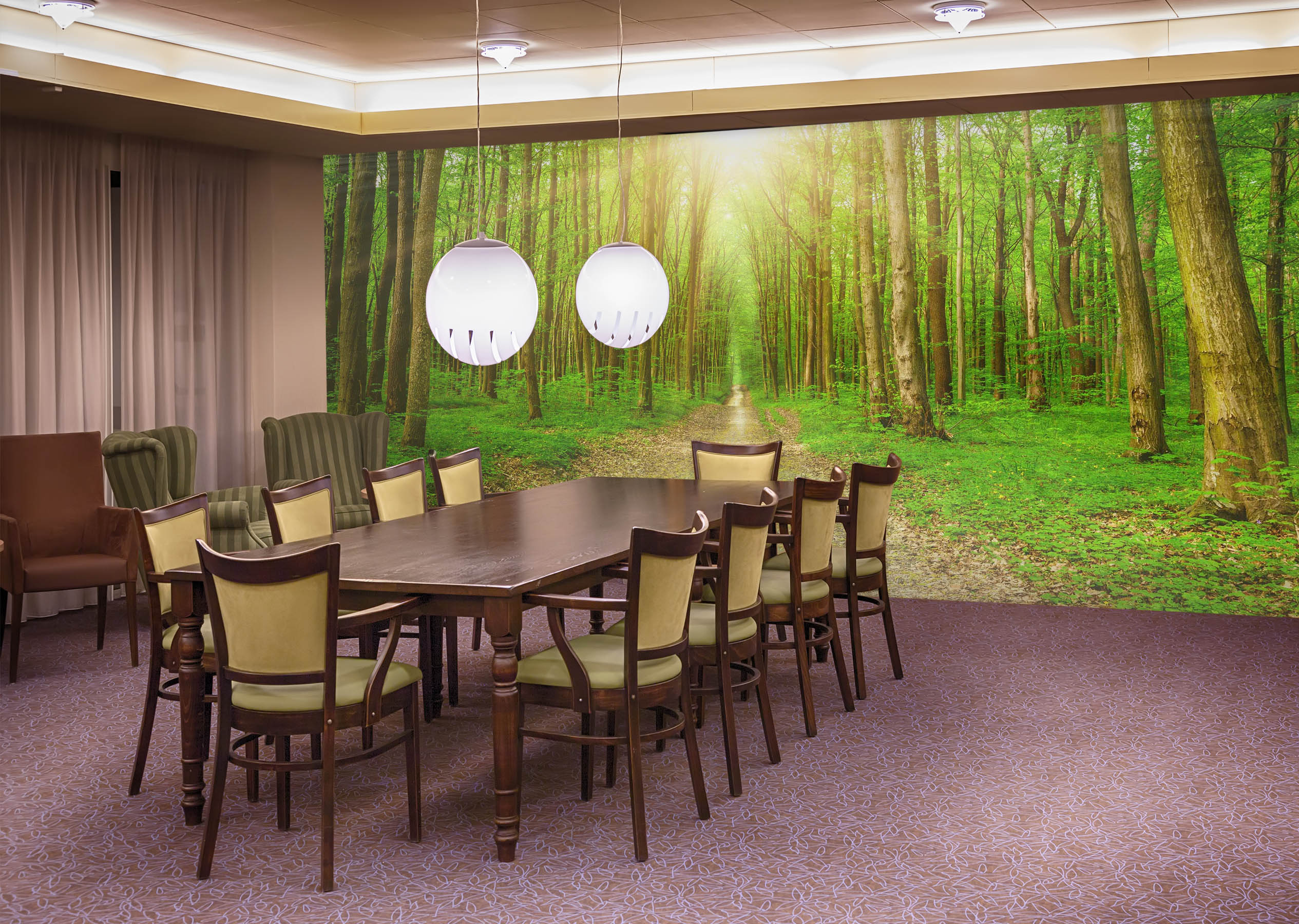 3D Forest Leaves 09 Wall Murals Wallpaper AJ Wallpaper 2 