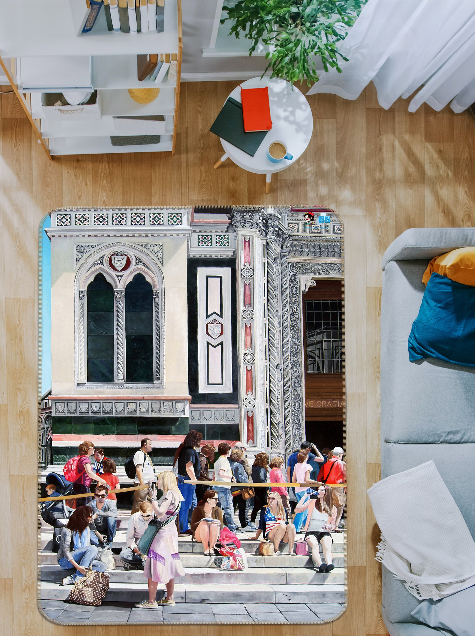 3D Tourist 11154 Matthew Holden Bates Rug Non Slip Rug Mat