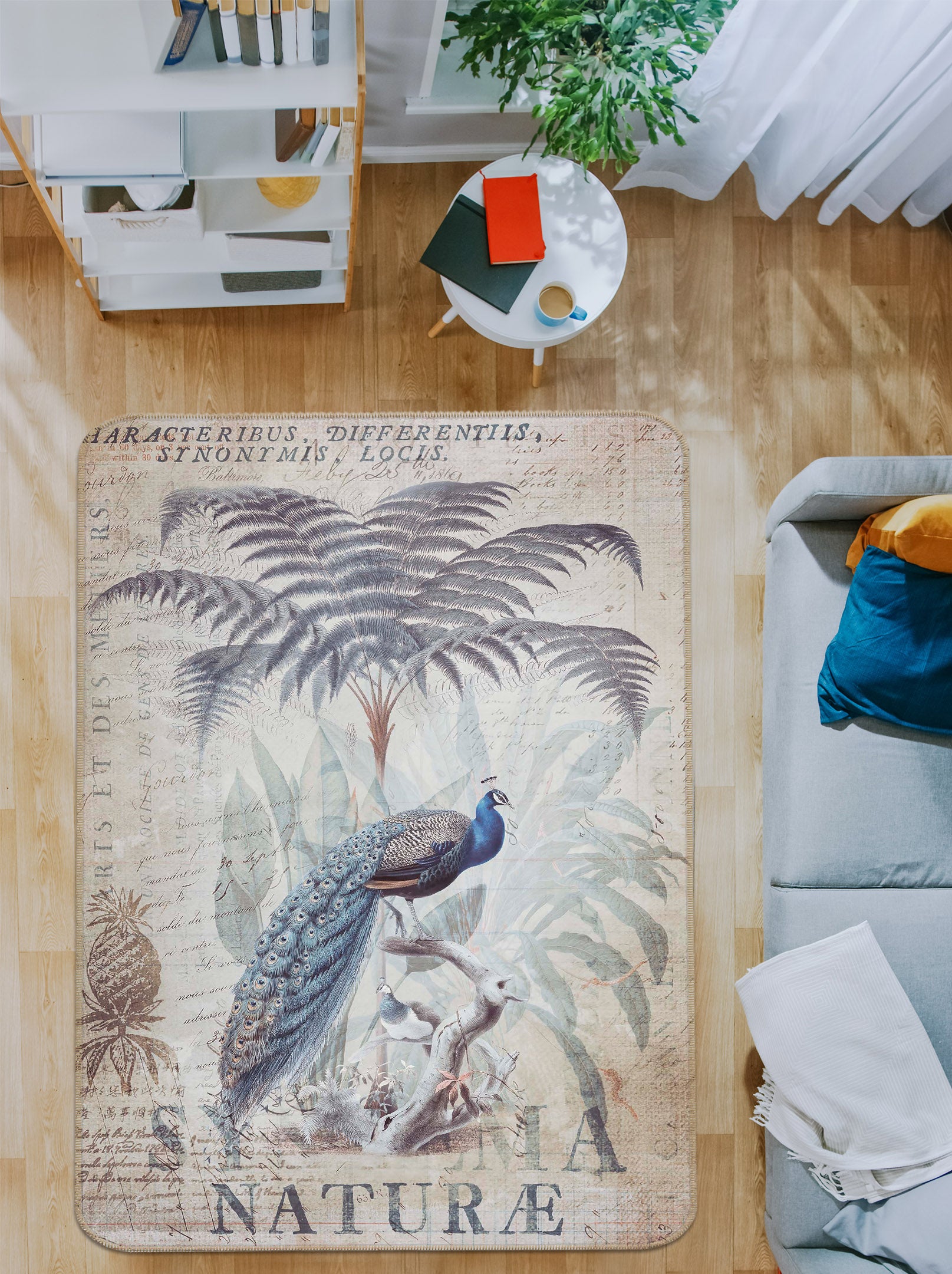 3D Cute Peacock 1029 Andrea haase Rug Non Slip Rug Mat