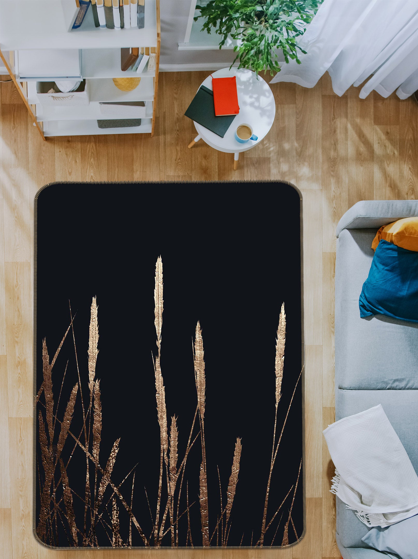 3D Golden Fields 1004 Boris Draschoff Rug Non Slip Rug Mat