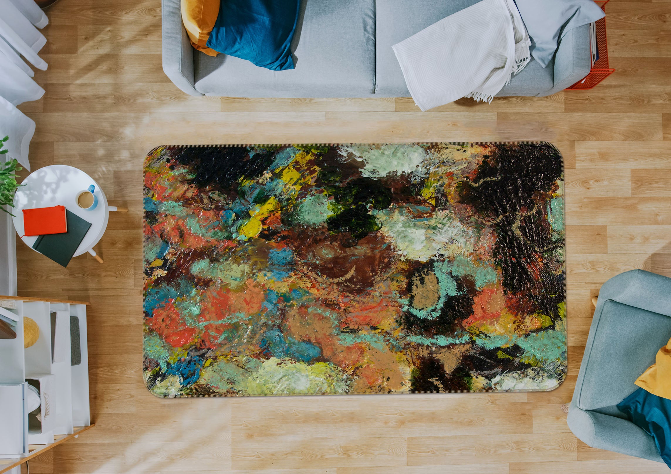 3D Abstract Art 1003 Allan P. Friedlander Rug Non Slip Rug Mat