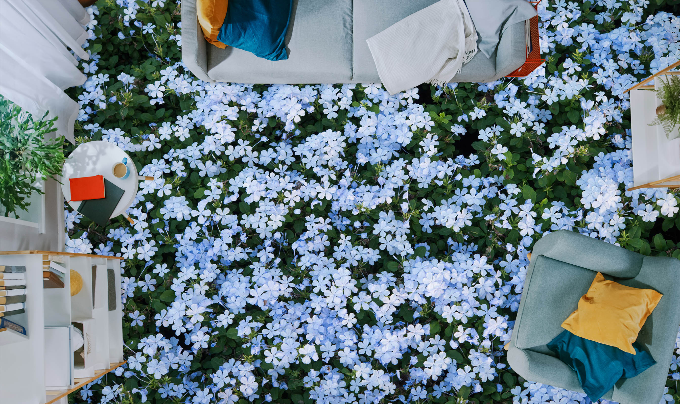 3D Dreamy Purple Flowers 054 Floor Mural  Wallpaper Murals Rug & Mat Print Epoxy waterproof bath floor