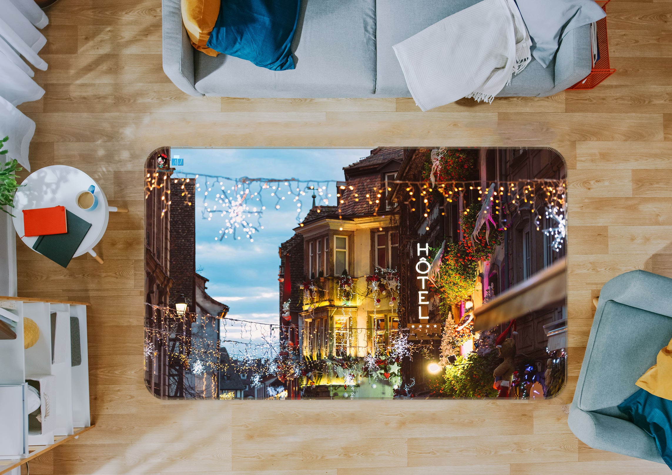 3D Light House 56121 Christmas Non Slip Rug Mat Xmas