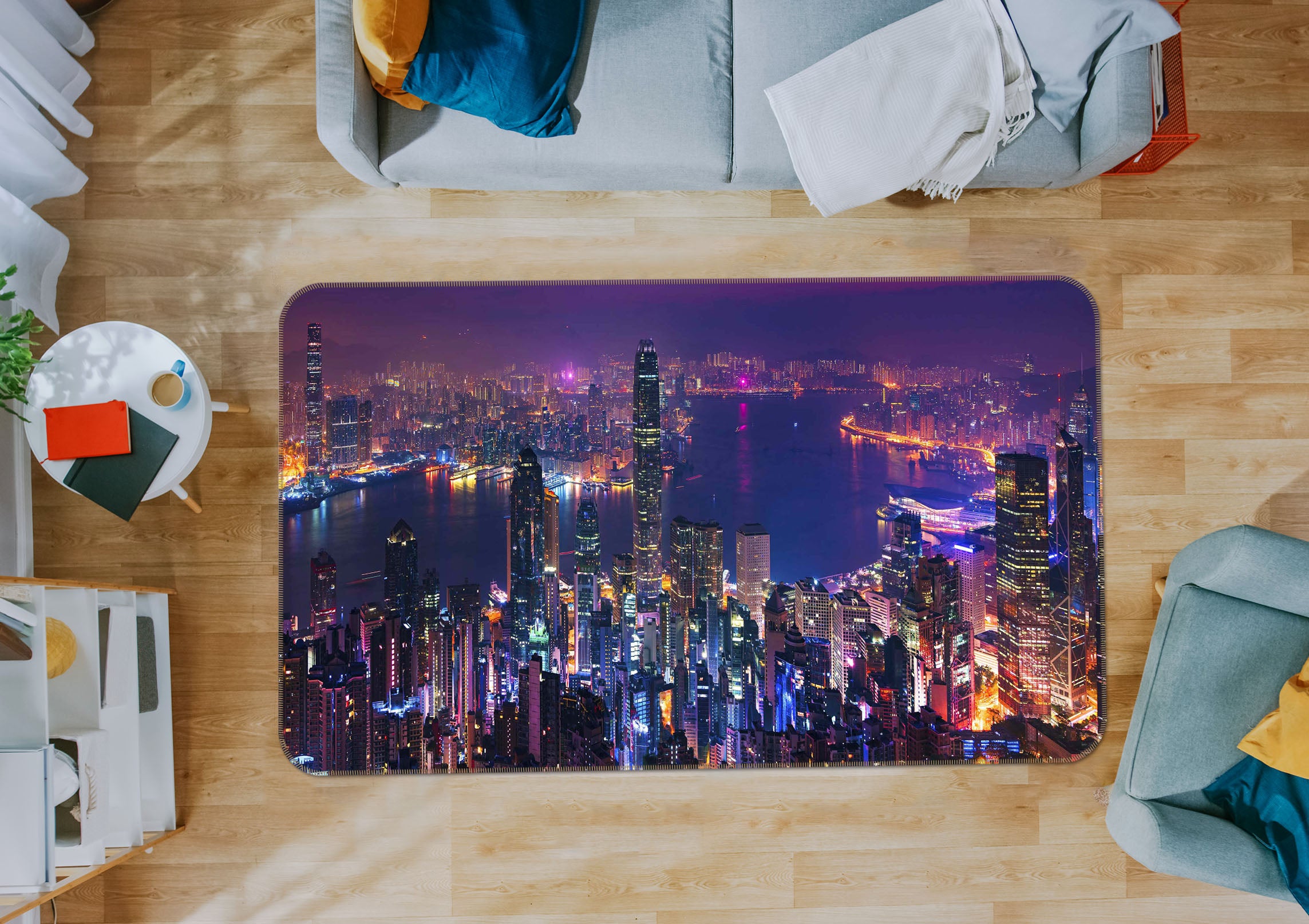 3D Tall Building 1167 Marco Carmassi Rug Non Slip Rug Mat