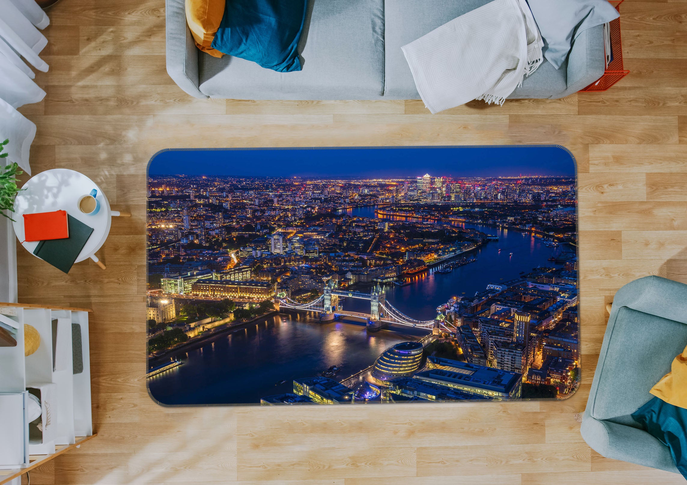 3D Brightly Lit 1161 Marco Carmassi Rug Non Slip Rug Mat