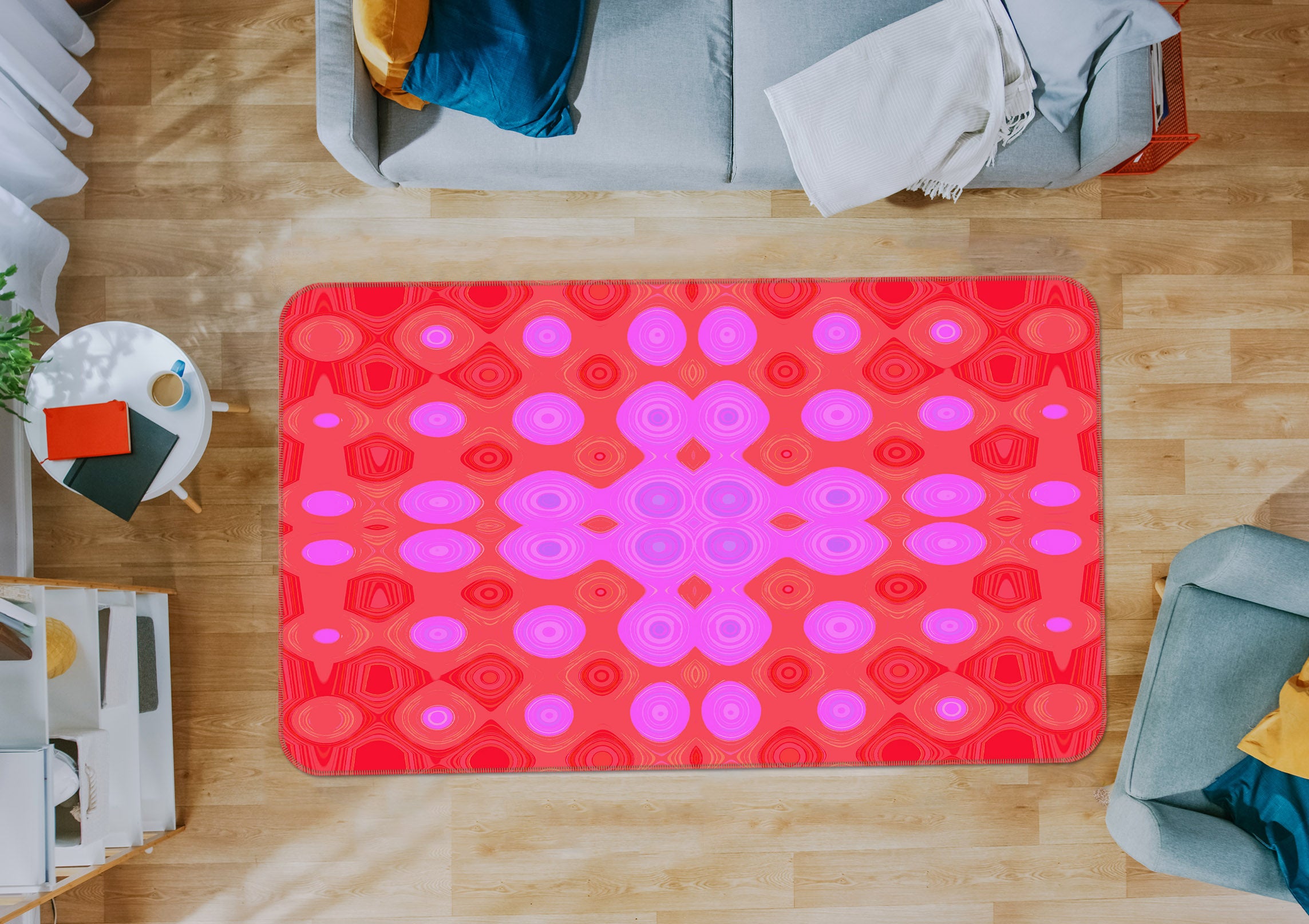 3D Color Pattern 71013 Shandra Smith Rug Non Slip Rug Mat