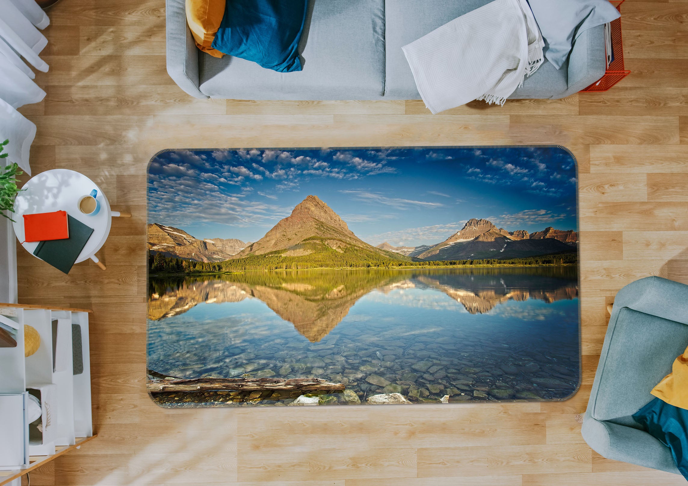3D Landscape 1128 Kathy Barefield Rug Non Slip Rug Mat