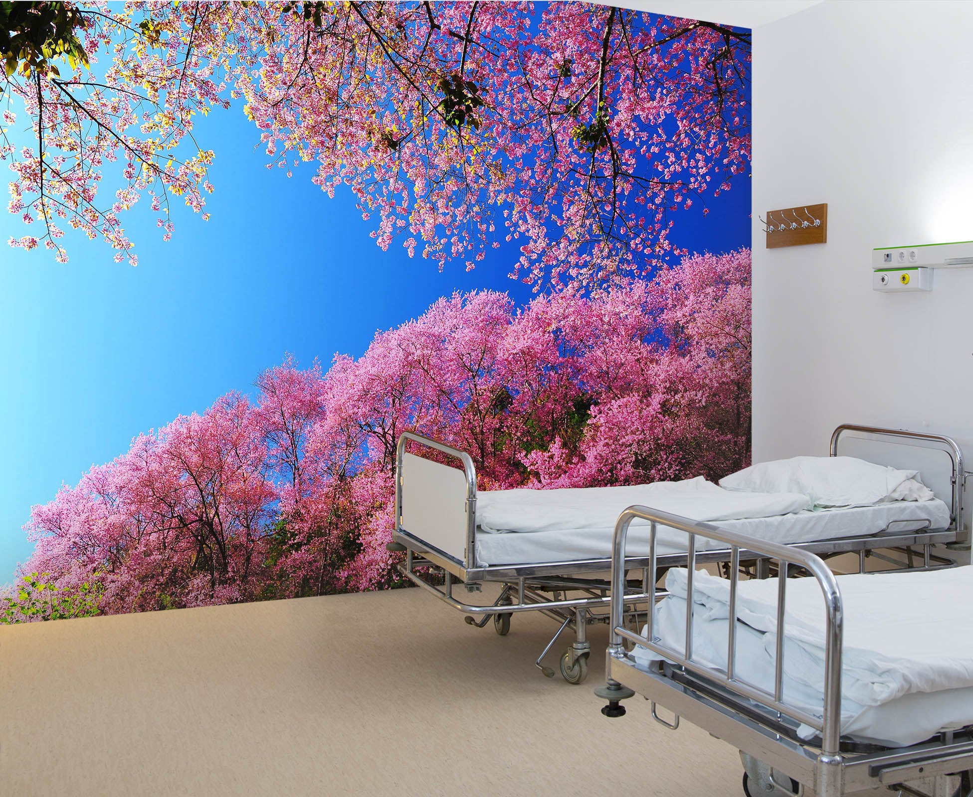 3D Peach Blossom 327 Wall Murals