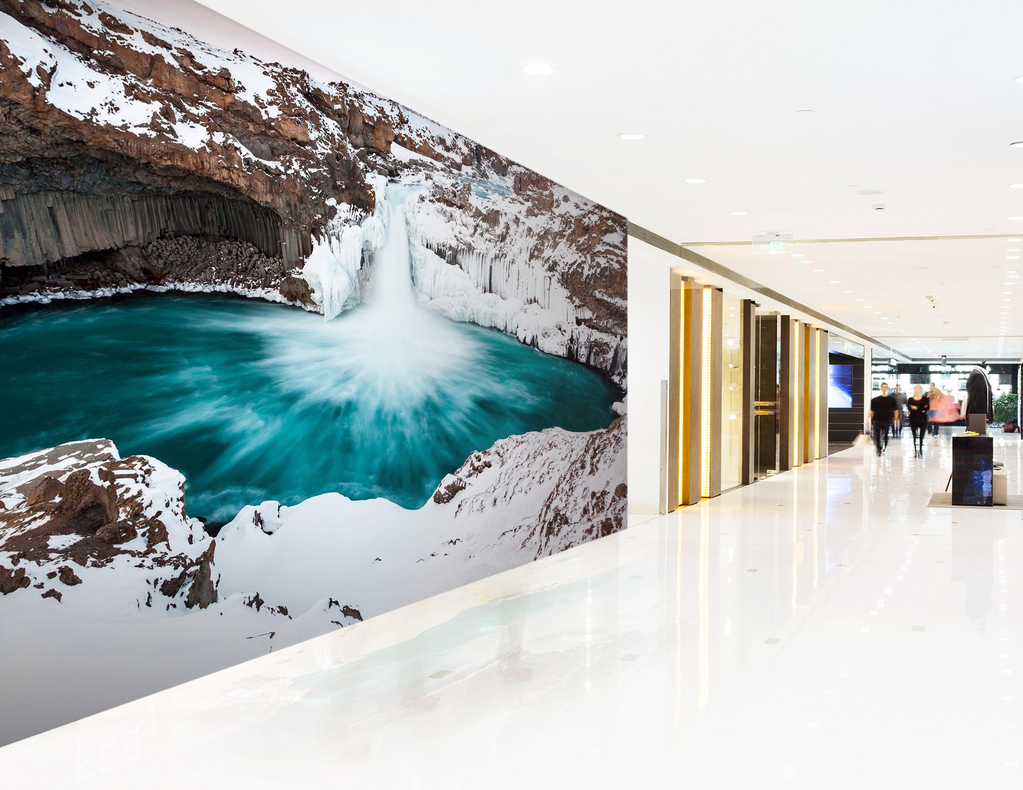 3D Iceberg Lake 103 Wall Murals