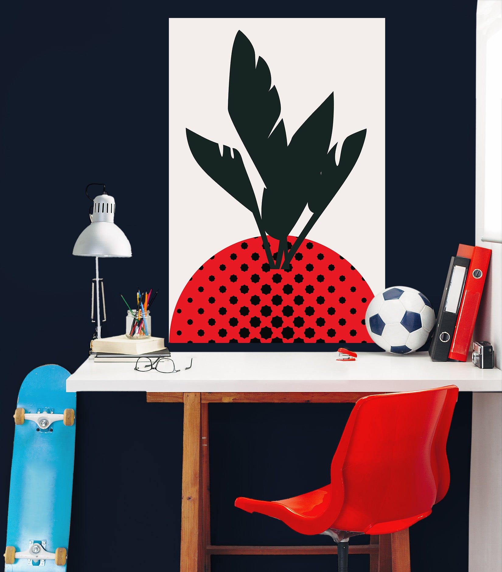 3D Abstract Strawberry 181 Boris Draschoff Wall Sticker
