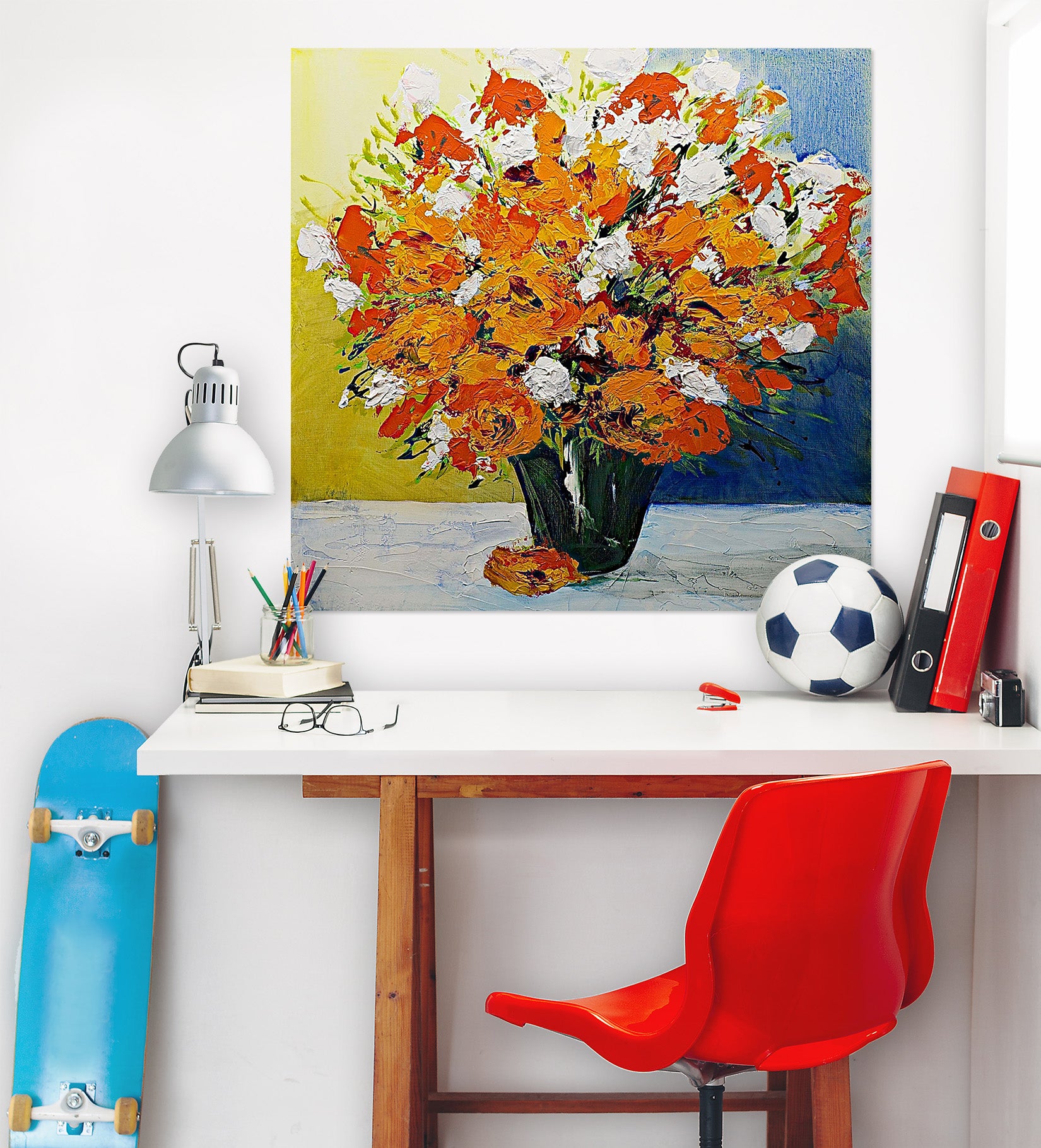 3D Vase Bouquet 122 Allan P. Friedlander Wall Sticker