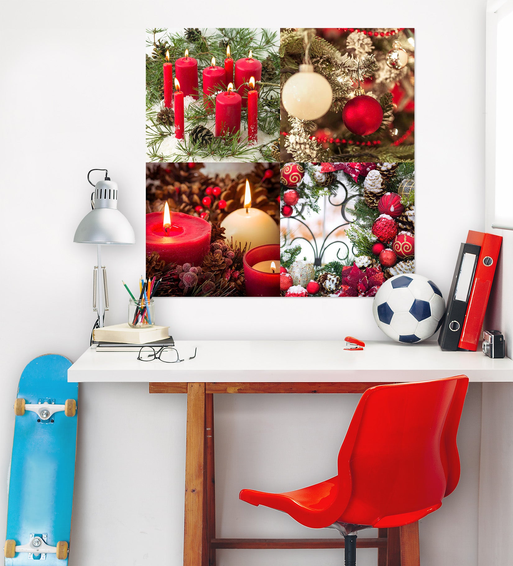 3D Red Lantern 046 Assaf Frank Wall Sticker