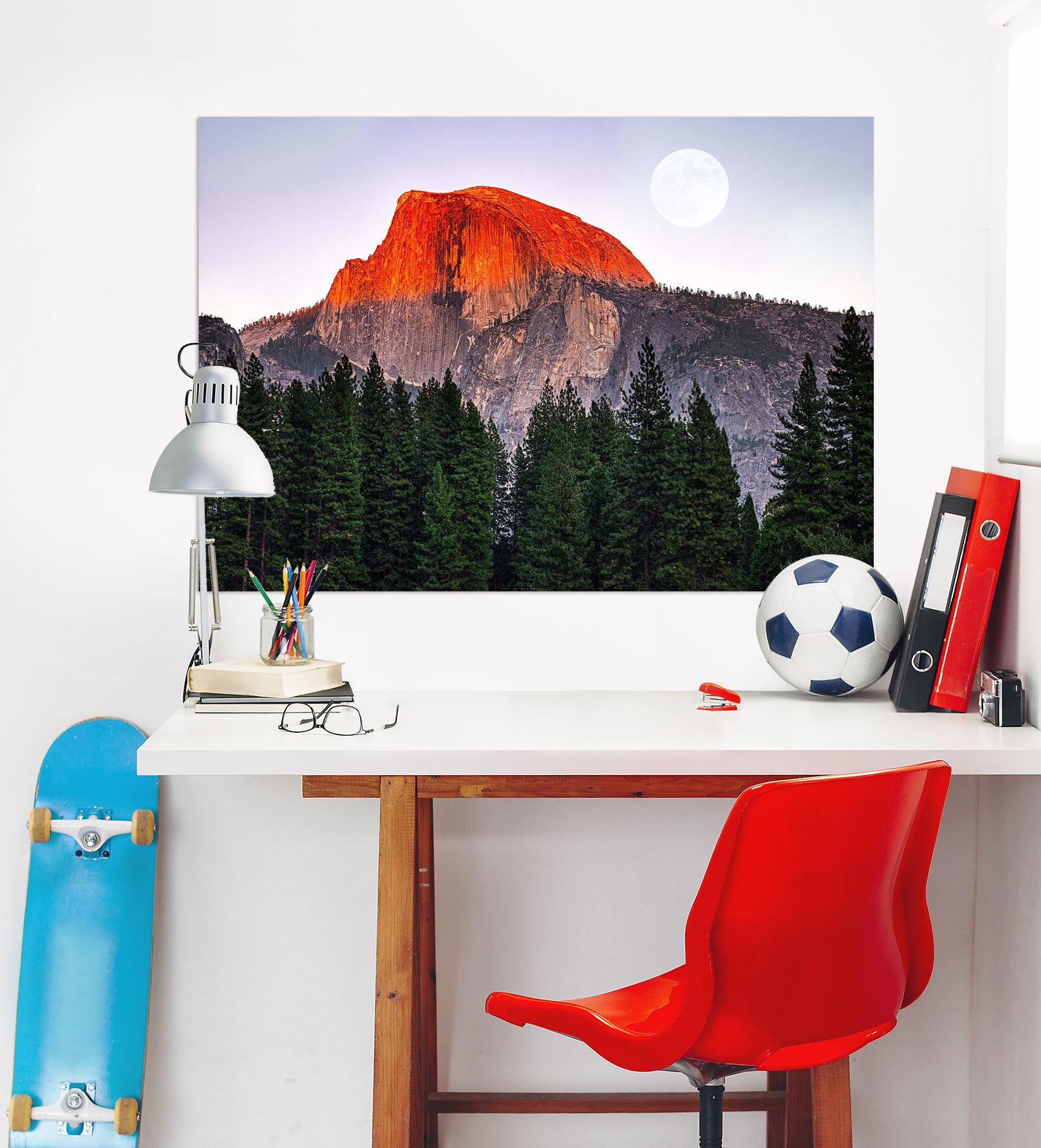 3D Red Valley 225 Marco Carmassi Wall Sticker