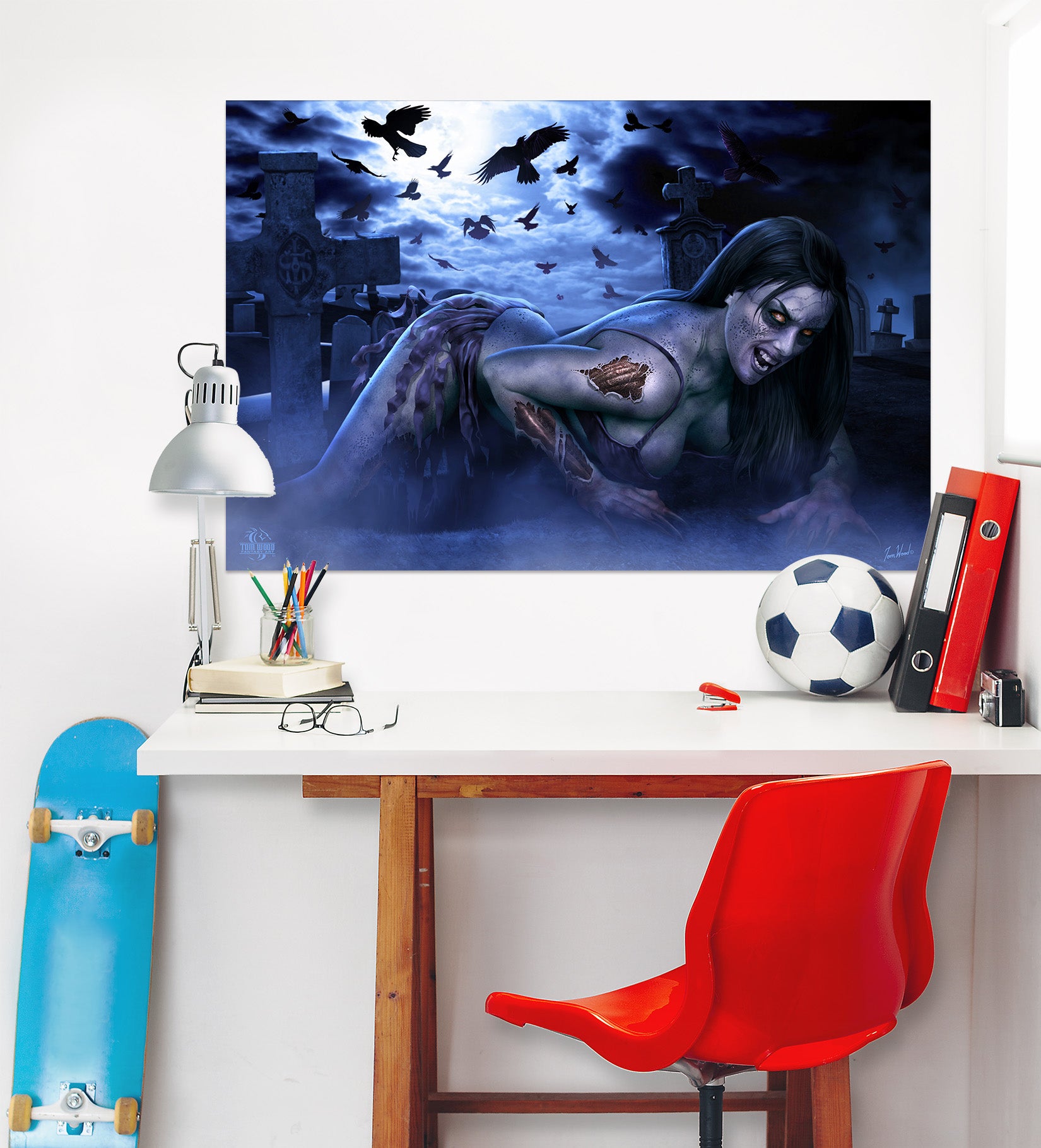 3D Beauty Night 5104 Tom Wood Wall Sticker