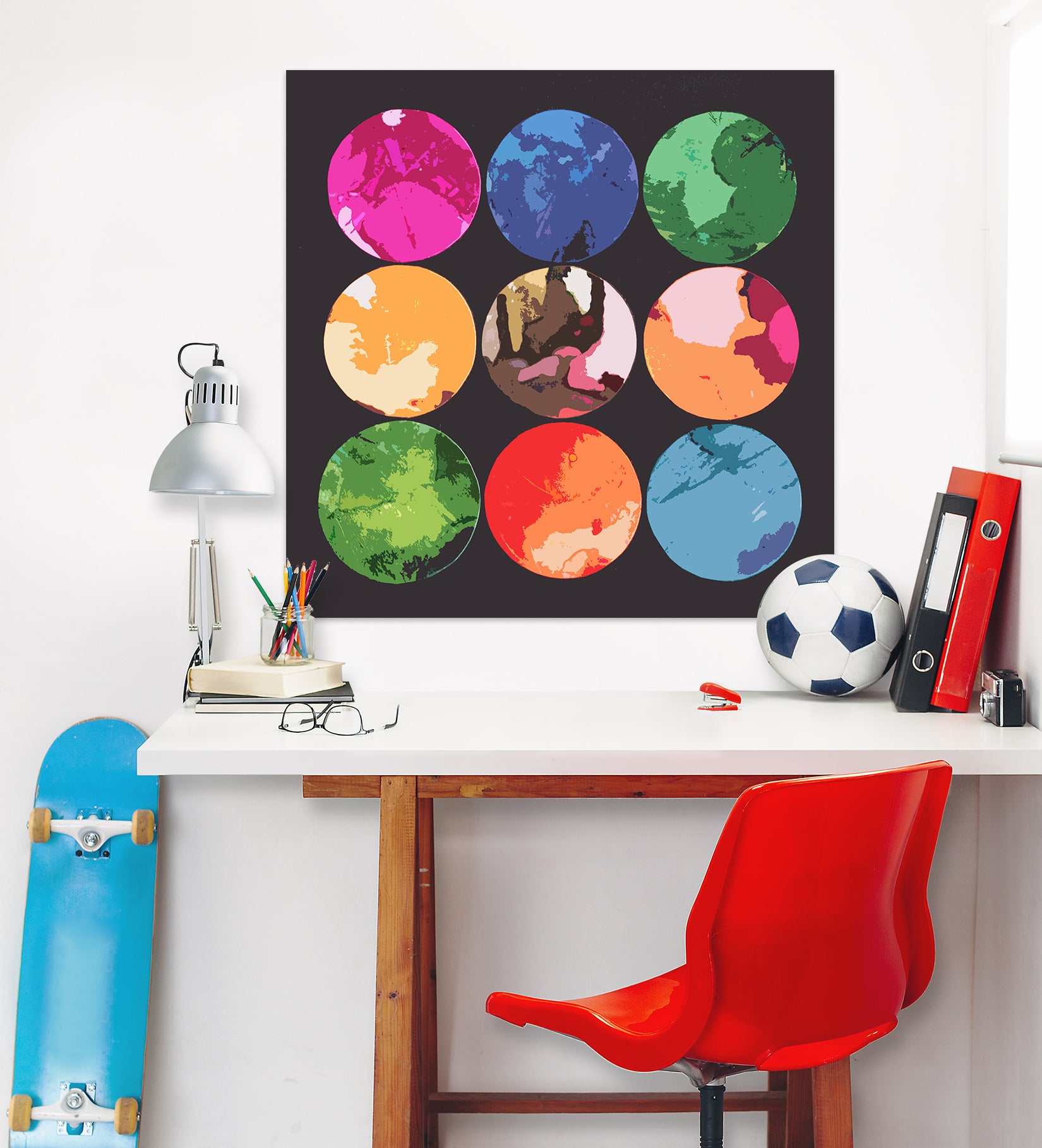 3D Color Circle 71115 Shandra Smith Wall Sticker