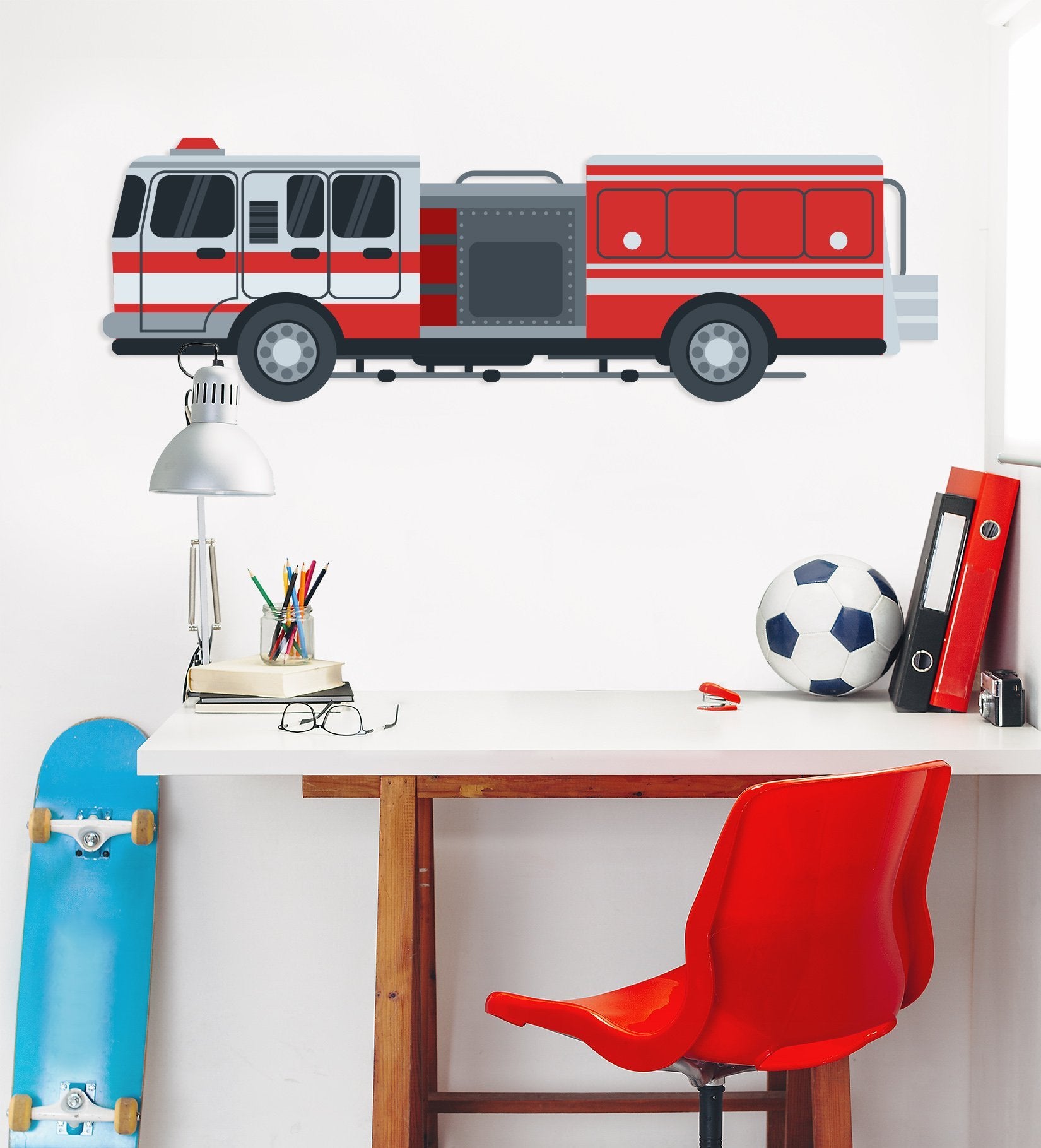 3D Keddy Fire Truck 251 Vehicles Wallpaper AJ Wallpaper 
