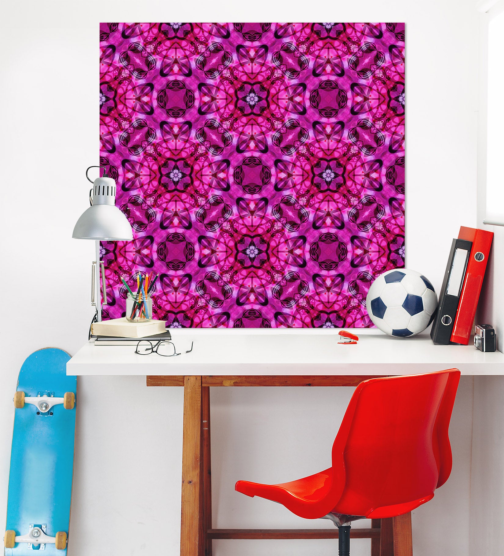 3D Purple Pattern 007 Shandra Smith Wall Sticker