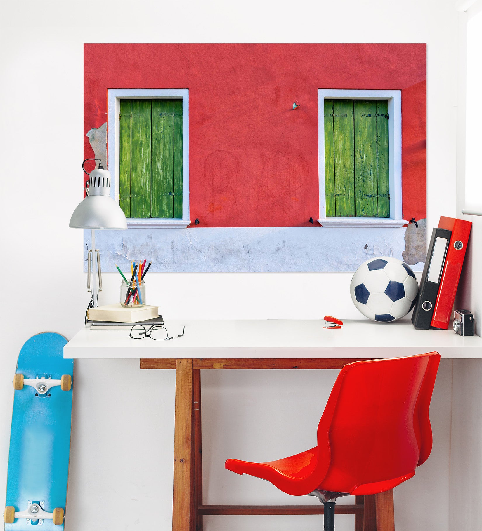 3D Green Door 153 Marco Carmassi Wall Sticker