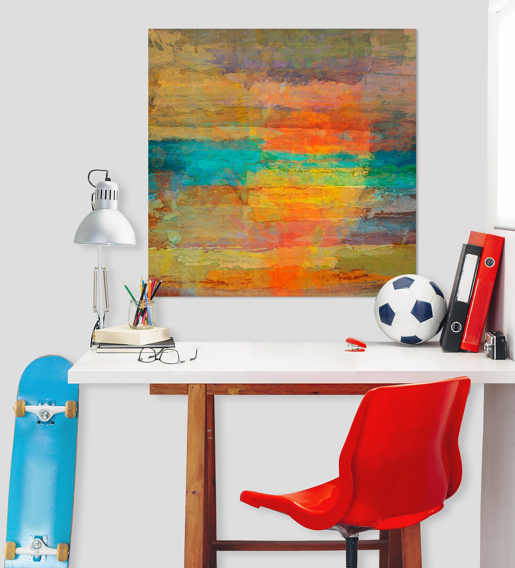 3D Sunset Sea 023 Michael Tienhaara Wall Sticker