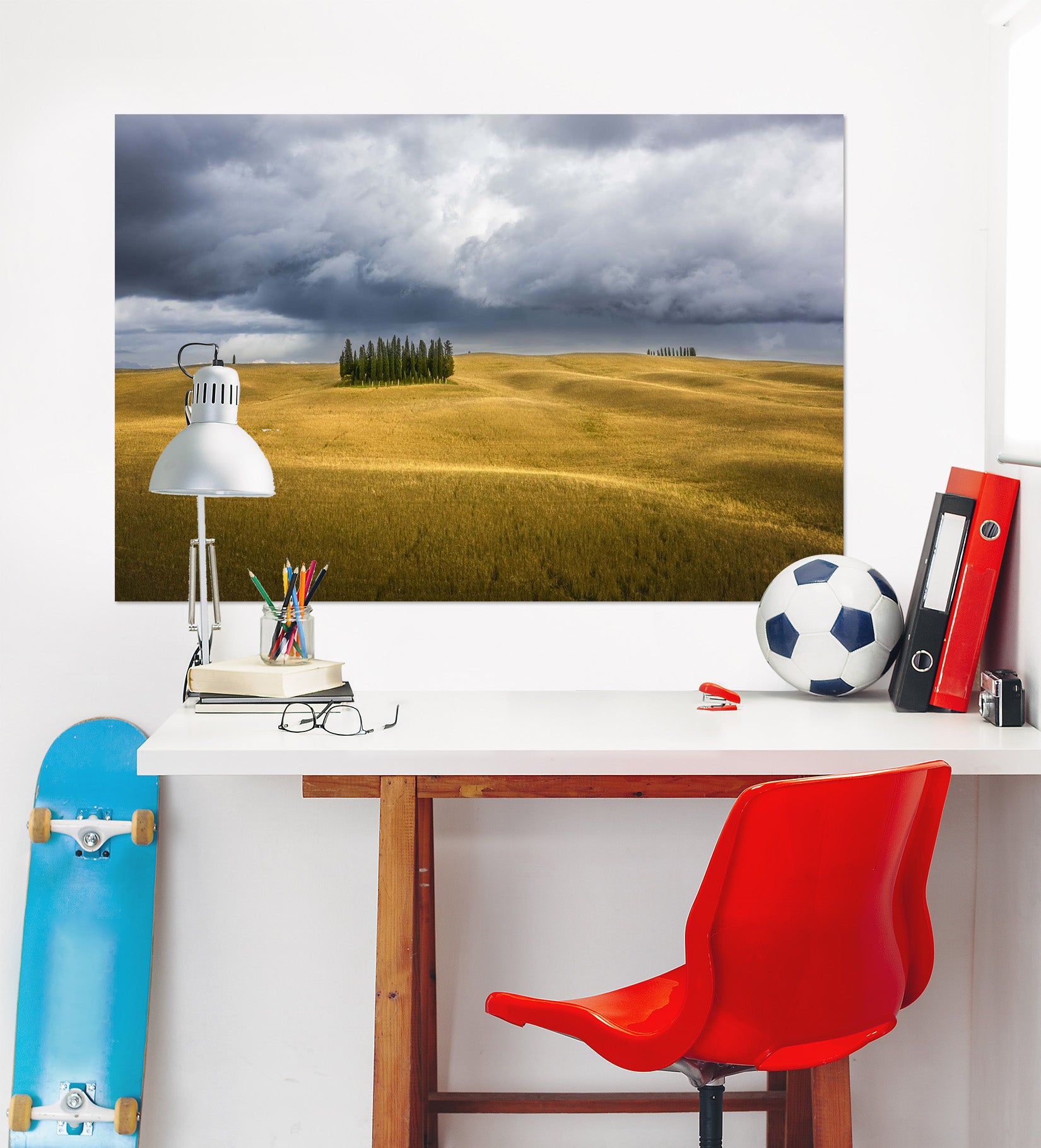 3D Yellow Desert 178 Marco Carmassi Wall Sticker