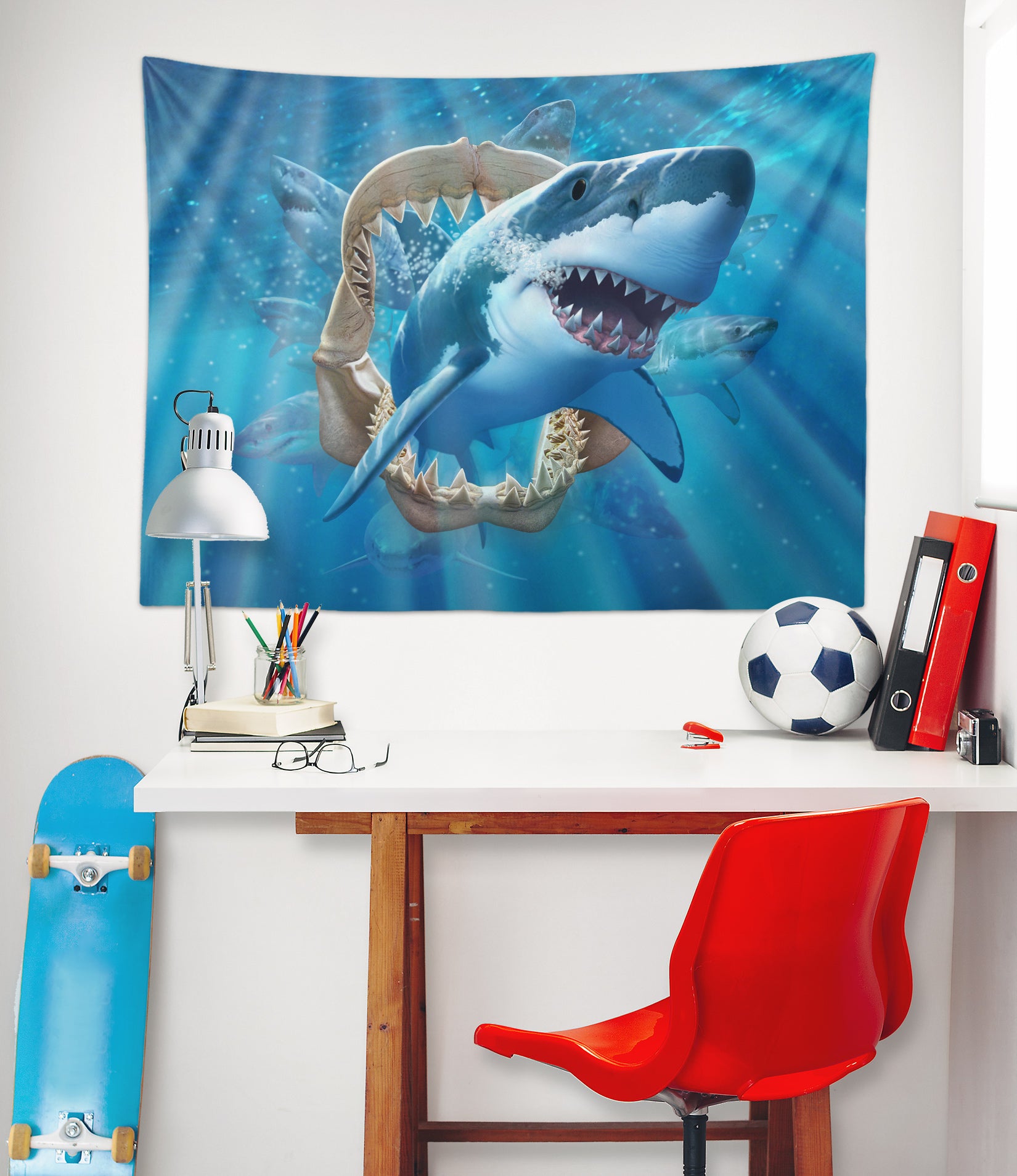 3D Shark 111131 Jerry LoFaro Tapestry Hanging Cloth Hang