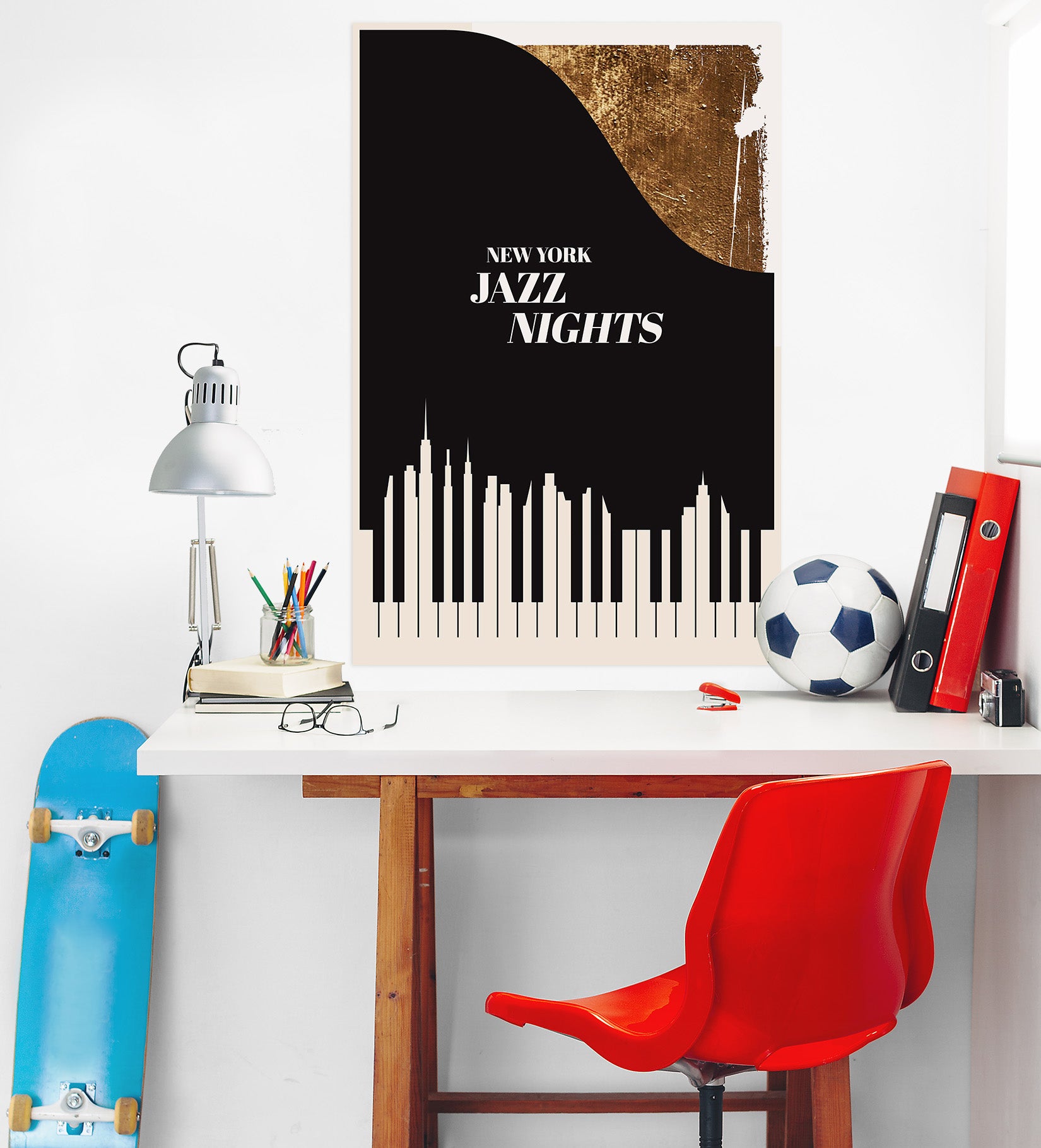 3D Abstract Piano 166 Boris Draschoff Wall Sticker