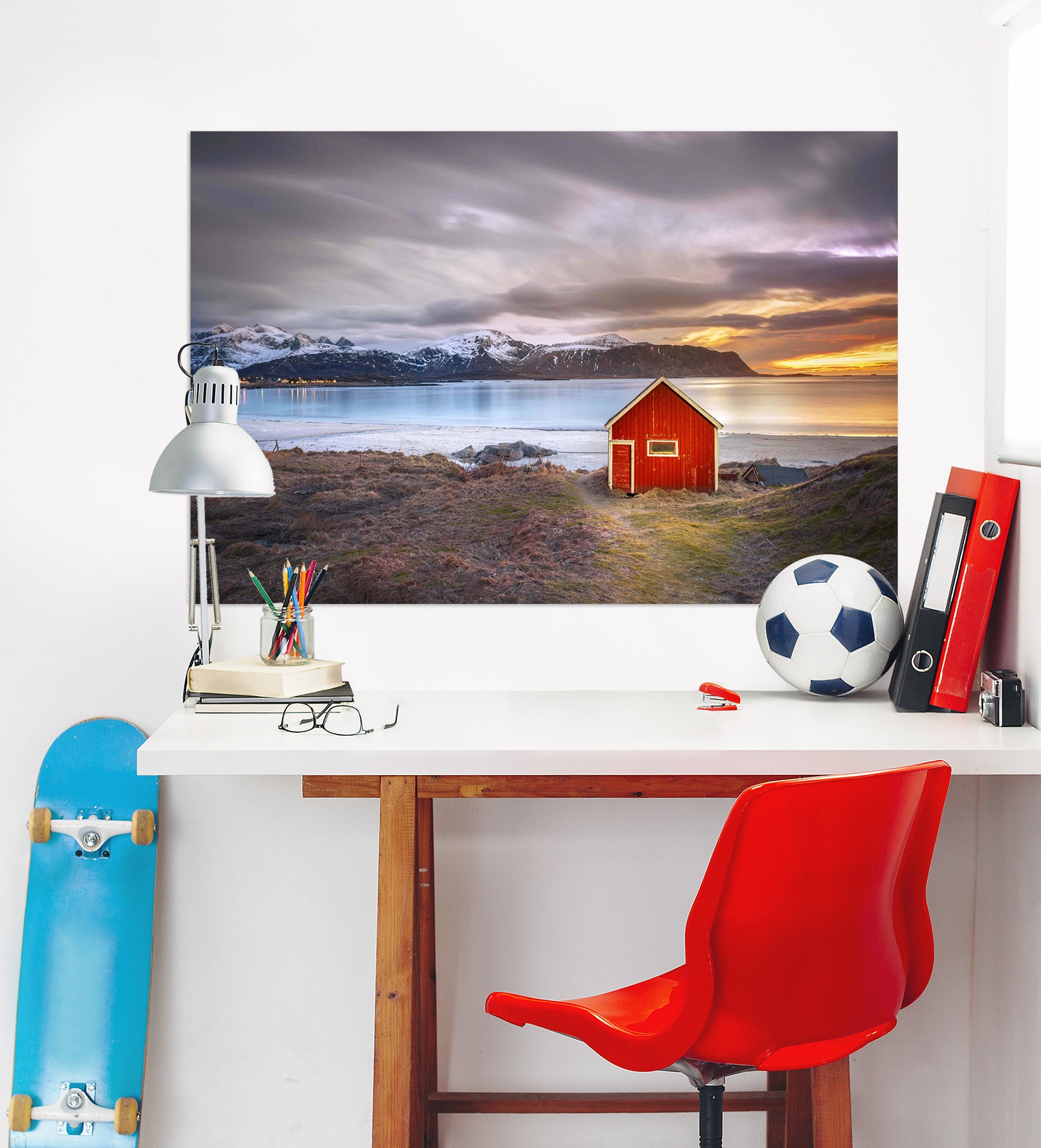 3D Lake House 106 Marco Carmassi Wall Sticker