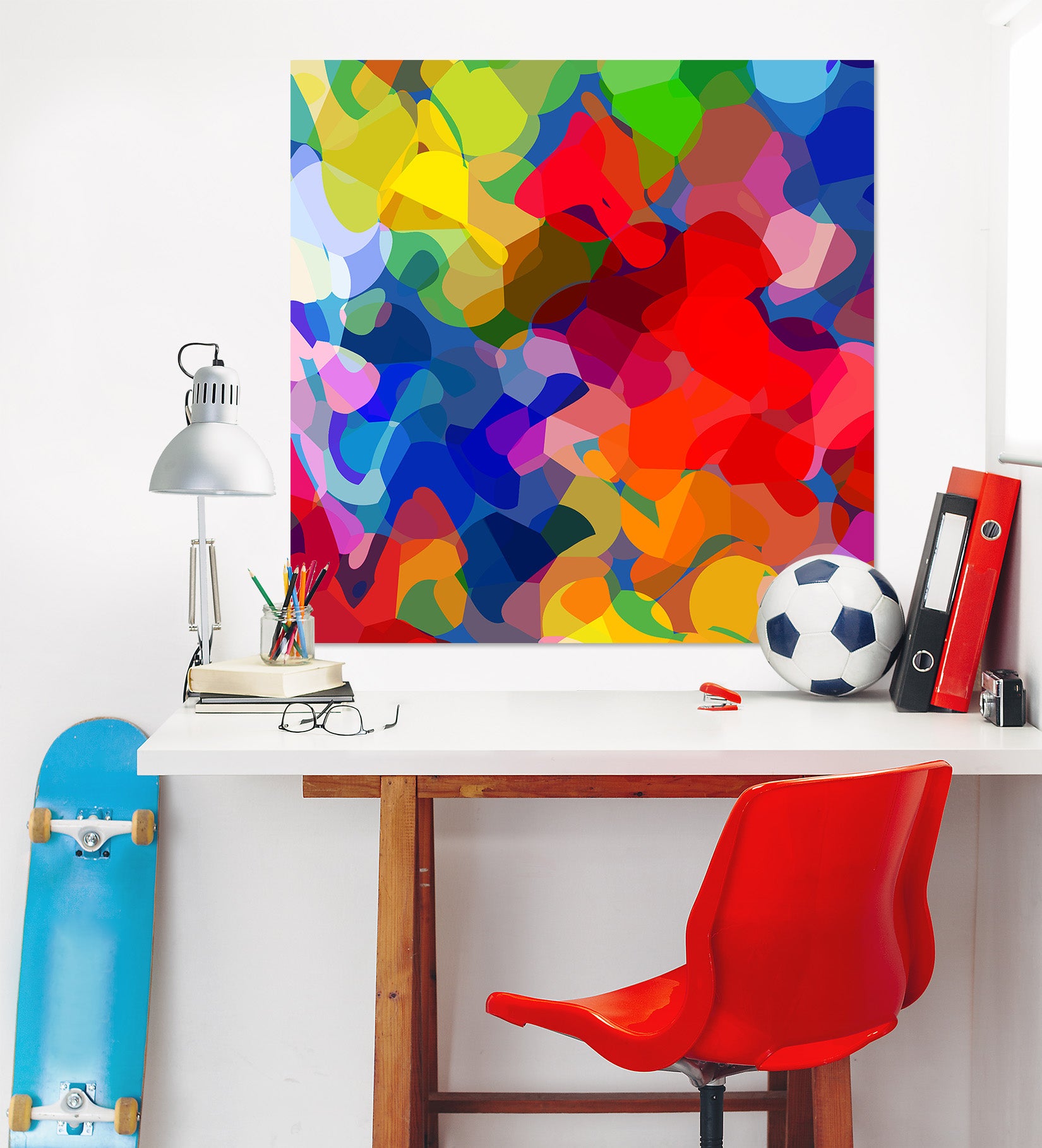 3D Bright Colors 019 Shandra Smith Wall Sticker