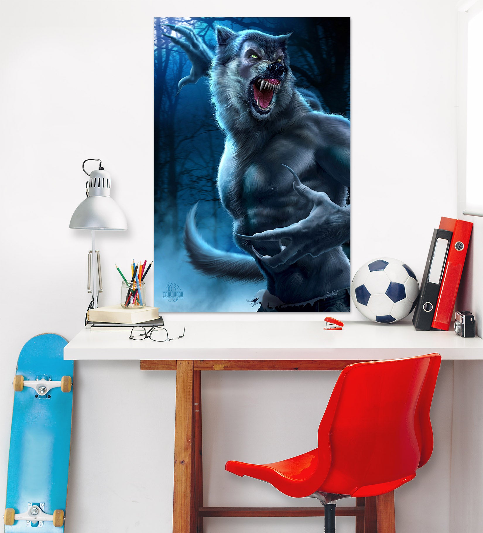 3D Werewolf 5119 Tom Wood Wall Sticker