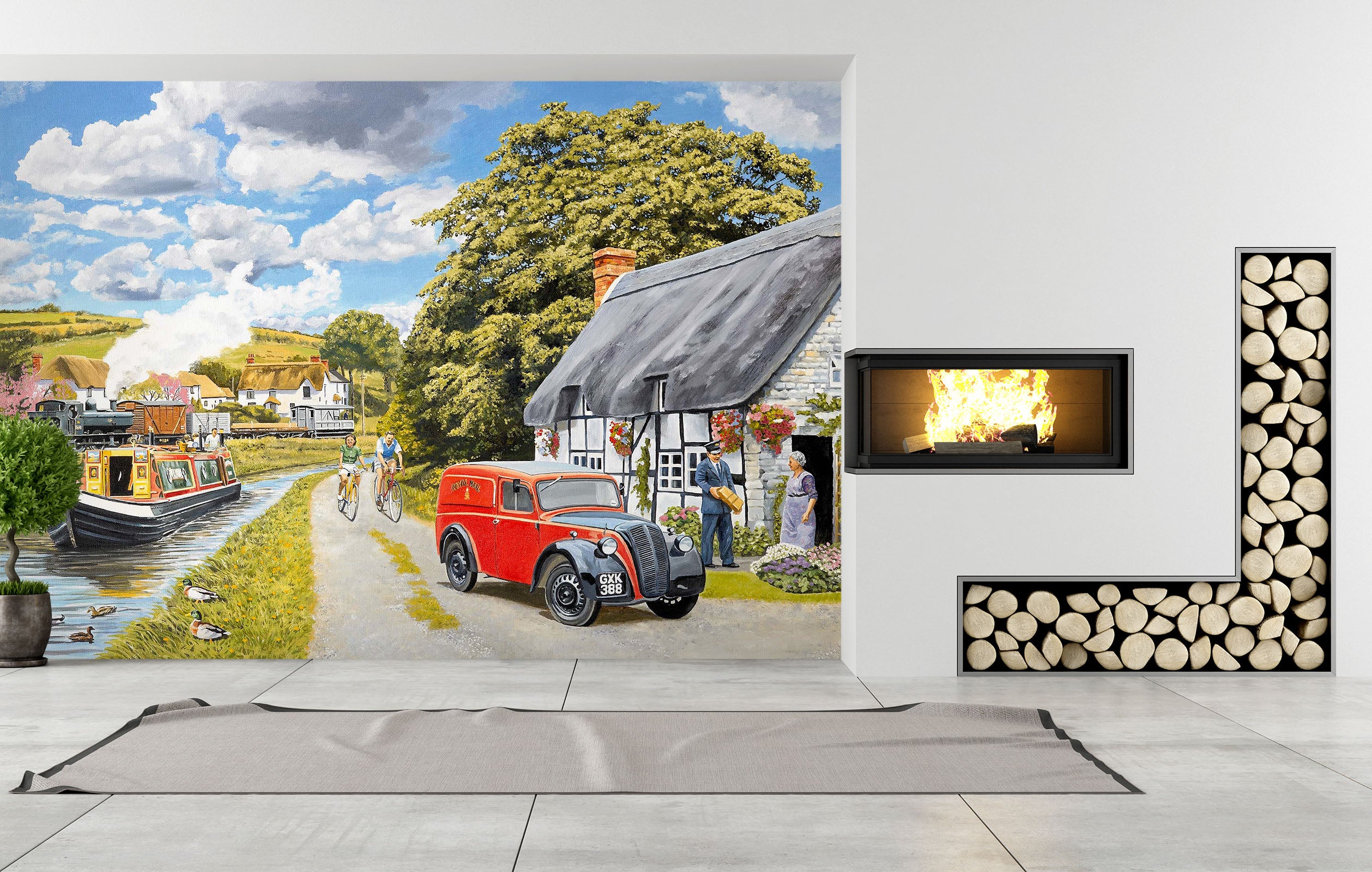 3D Parcel For Canal Cottage 1043 Trevor Mitchell Wall Mural Wall Murals