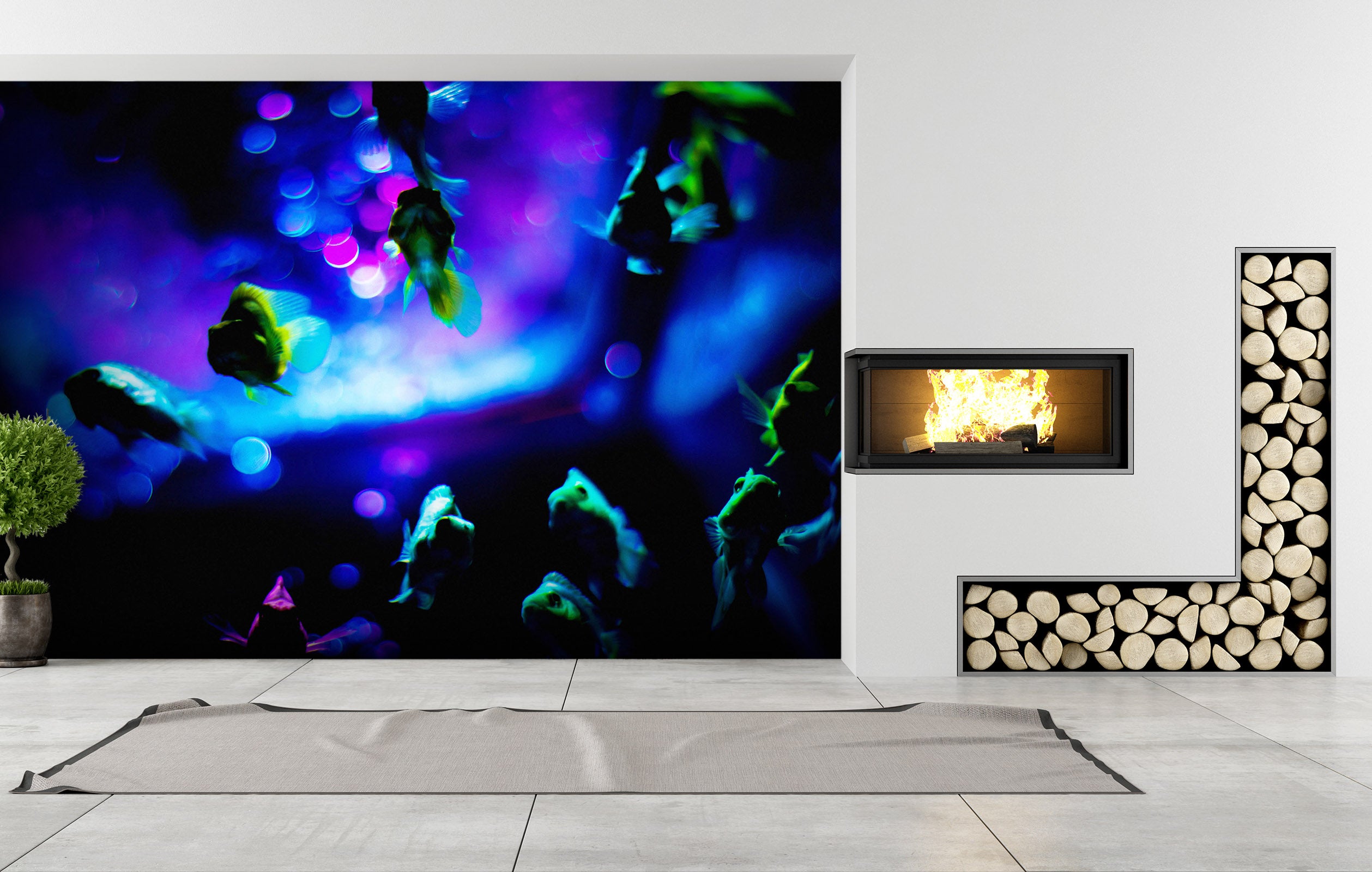 3D Magical Color 101 Noirblanc777 Wall Mural Wall Murals