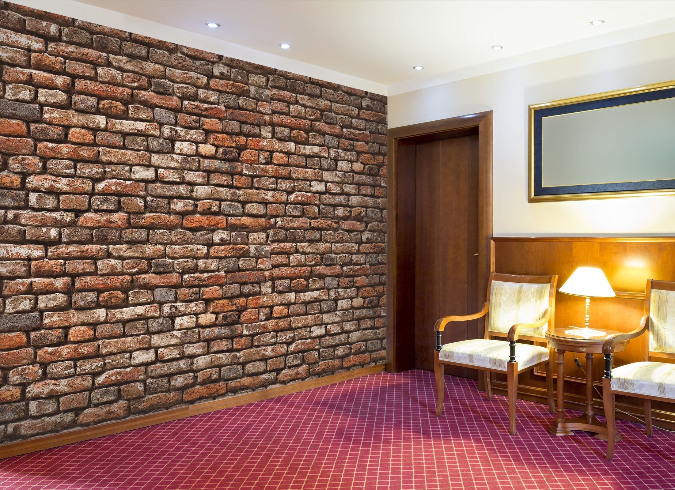 3D Brown Brick wall 10 Wall Murals Wallpaper AJ Wallpaper 