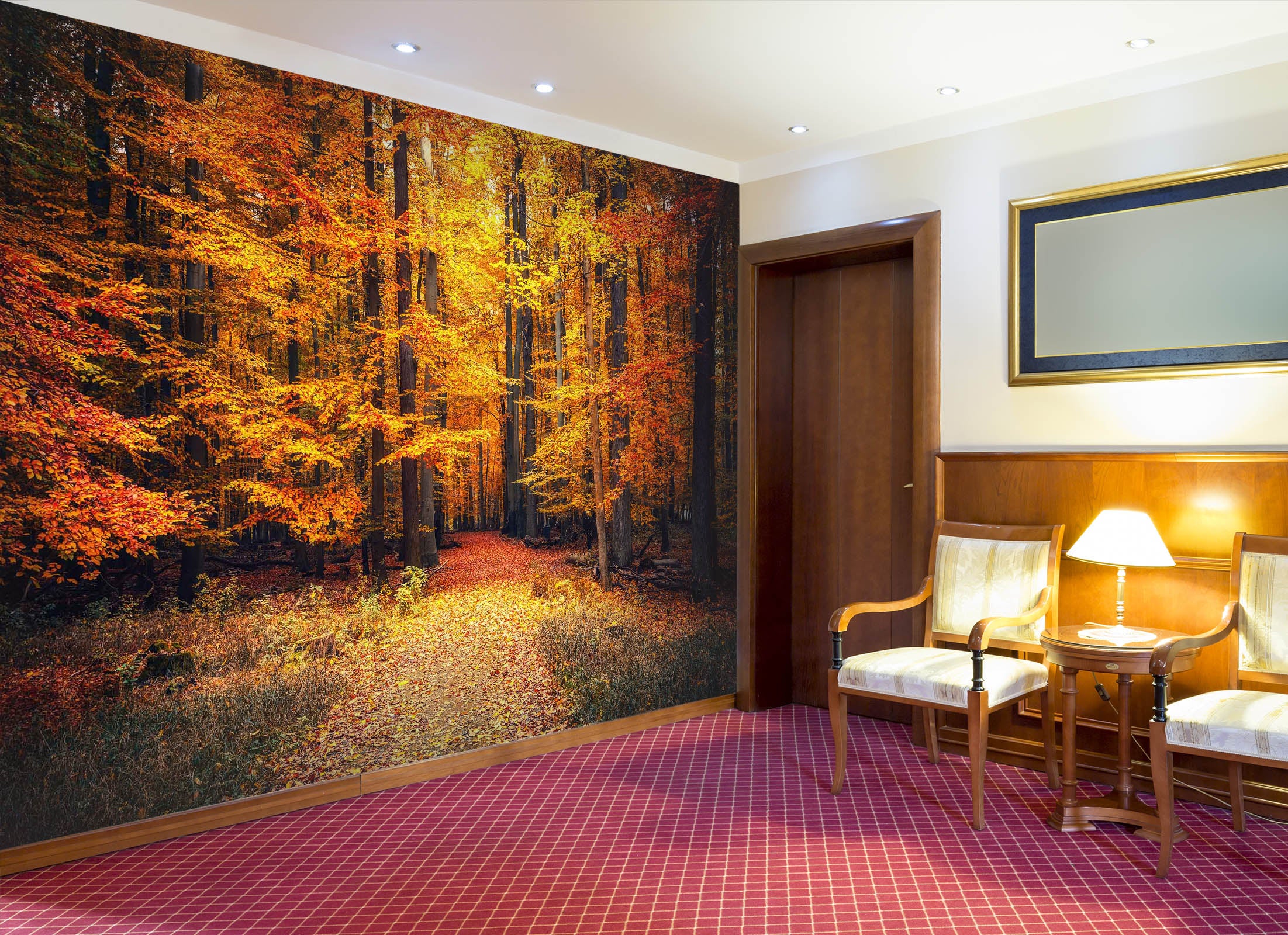 3D Maple Forest Leaf 019 Wall Murals