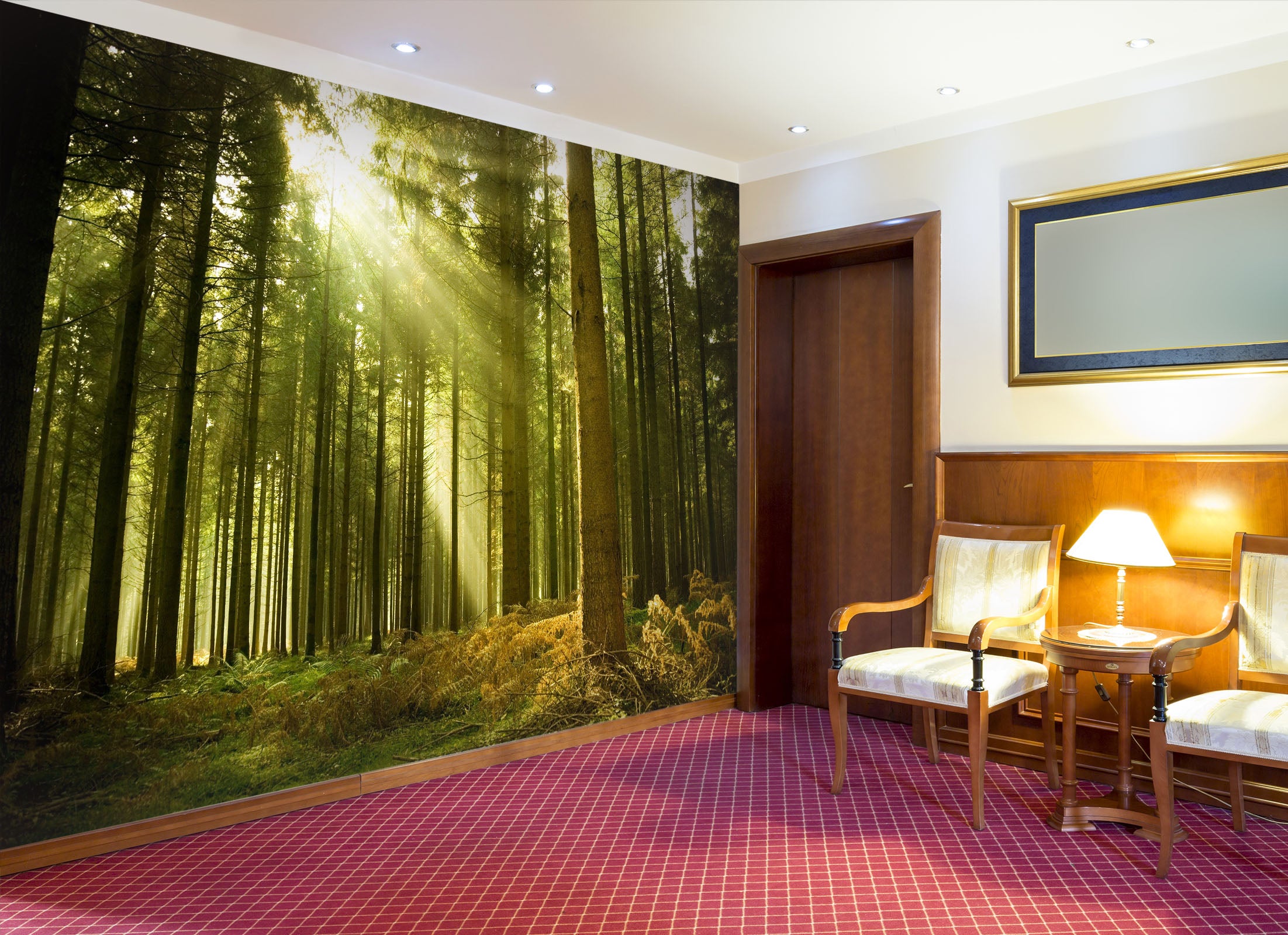 3D Woods Sunlight 187 Wall Murals