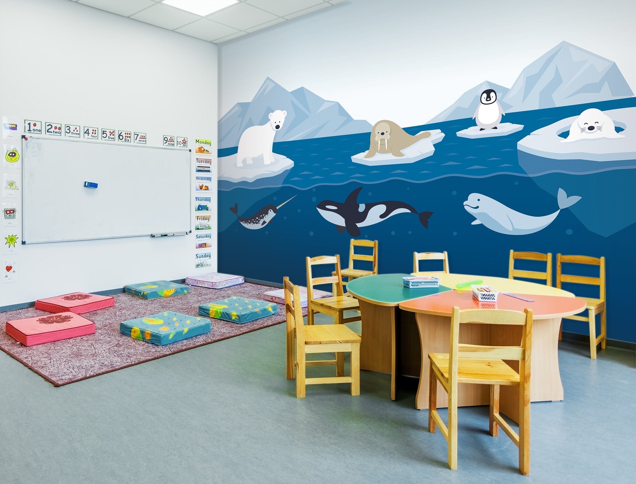 3D Cartoon Marine Life 10 Wall Murals Wallpaper AJ Wallpaper 2 