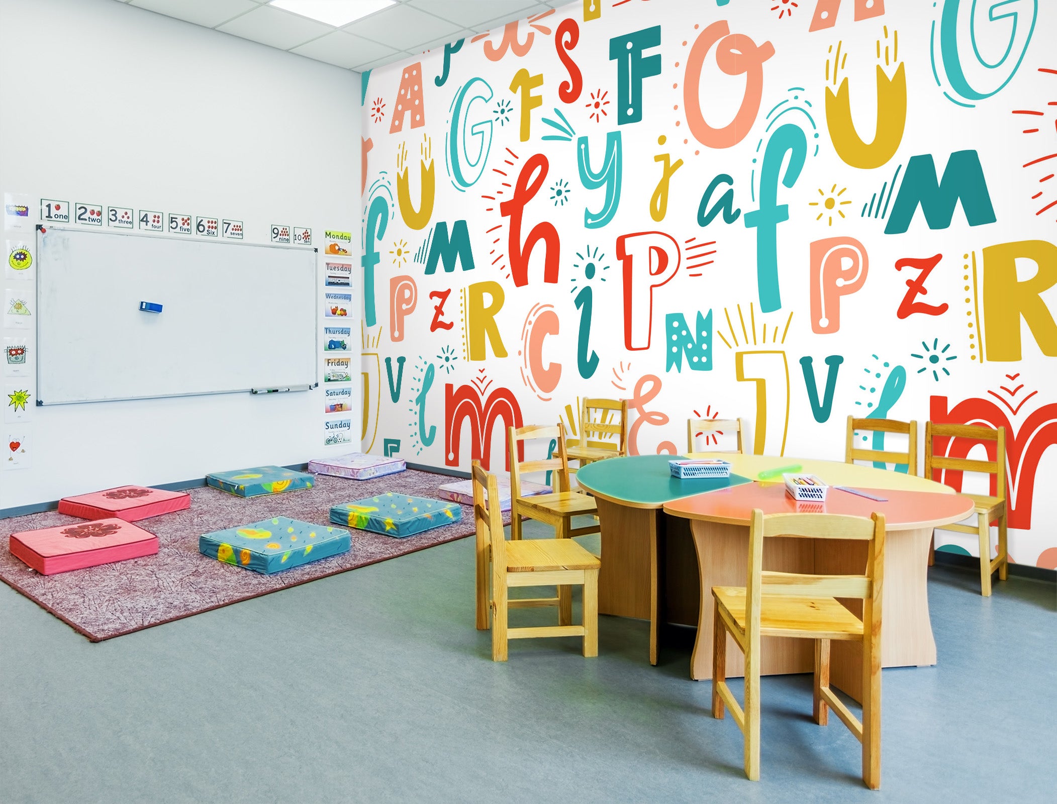 3D Cartoon Font 191 Wall Murals