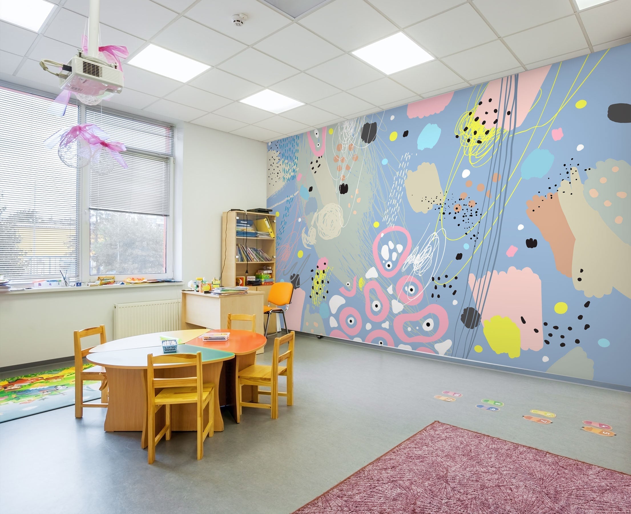 3D Color Graffiti 041 Wall Murals Wallpaper AJ Wallpaper 2 